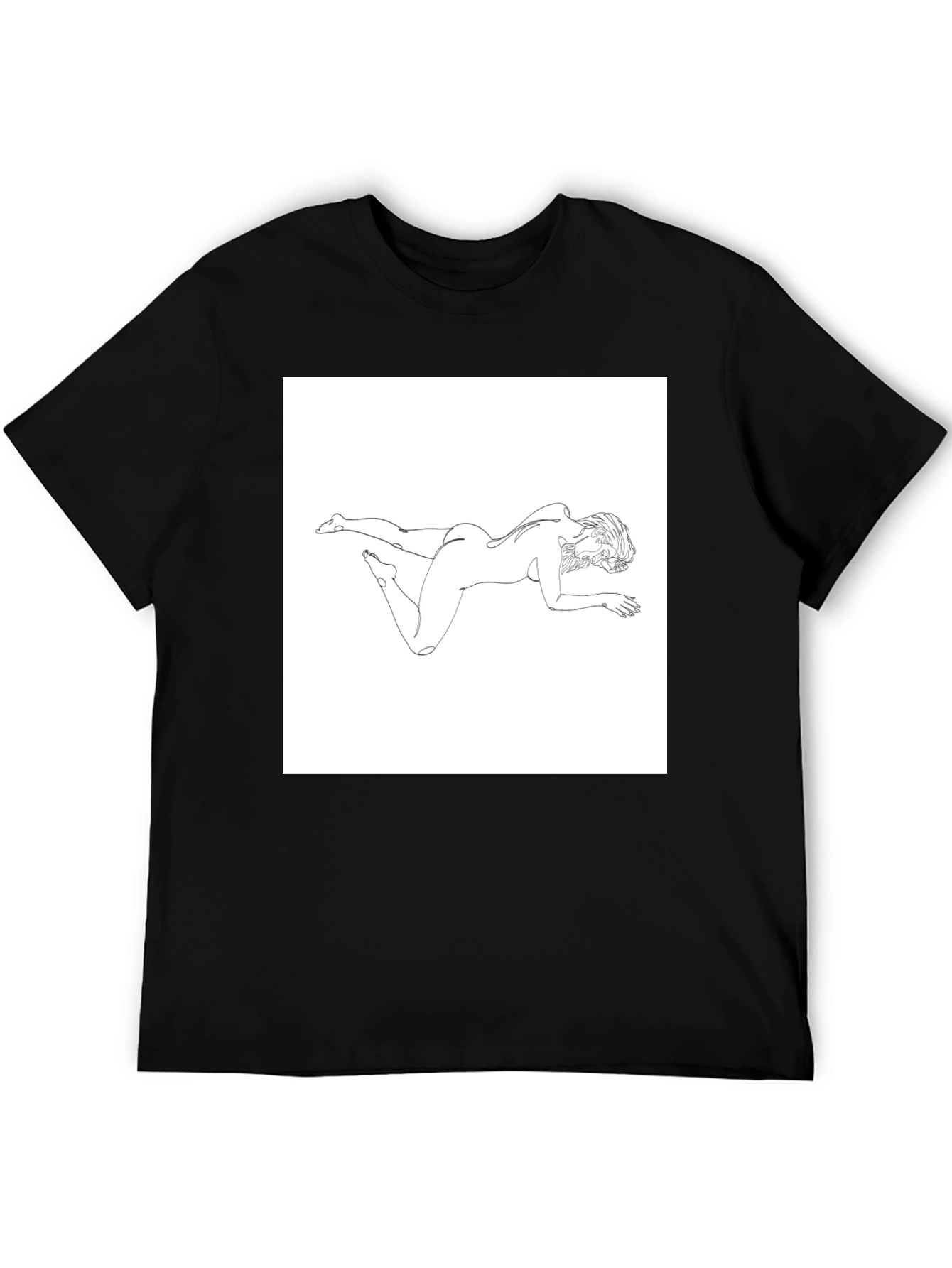Abstract Woman Line Art Graphic Tee