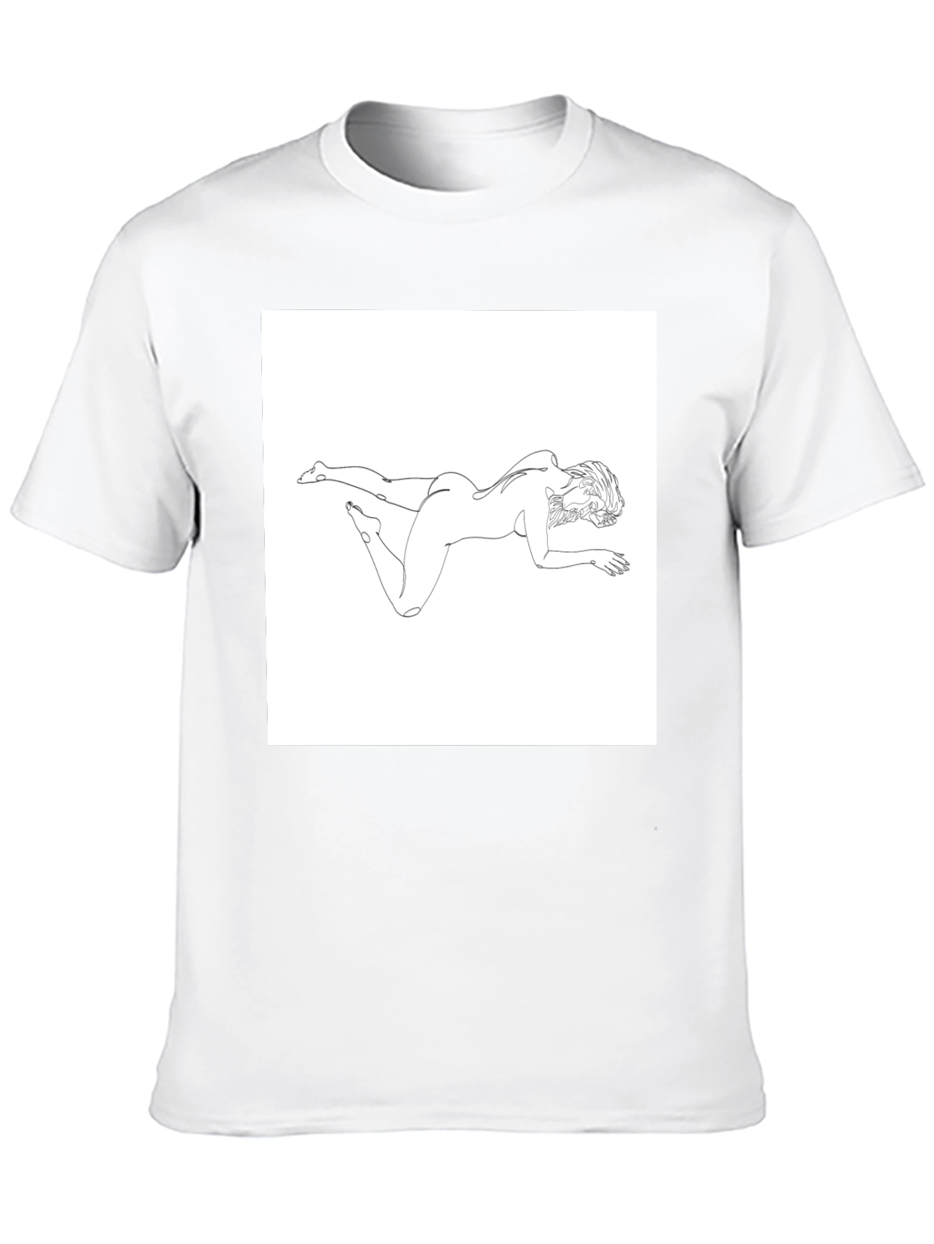 Abstract Woman Line Art Graphic Tee