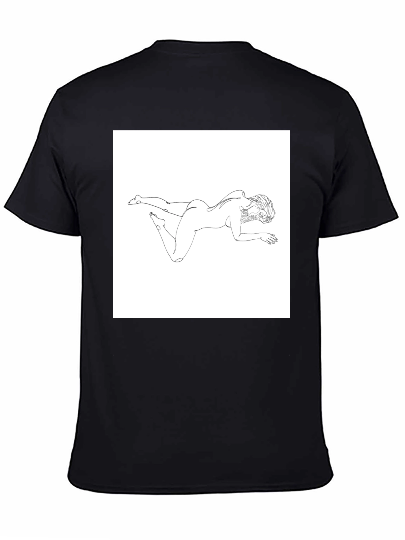 Abstract Woman Line Art Graphic Tee