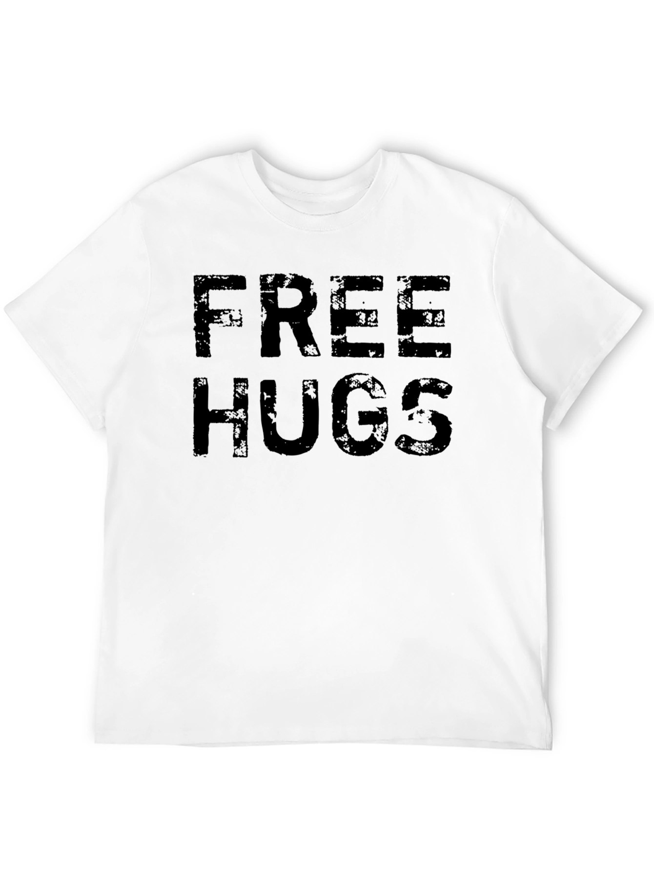 Free Hugs Graphic Tee - Soft Cotton Casual T-Shirt
