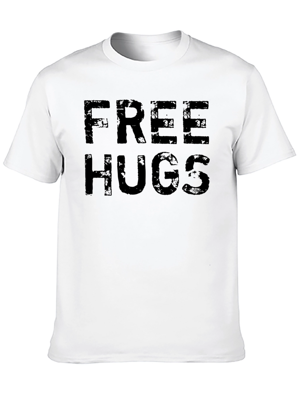 Free Hugs Graphic Tee - Soft Cotton Casual T-Shirt