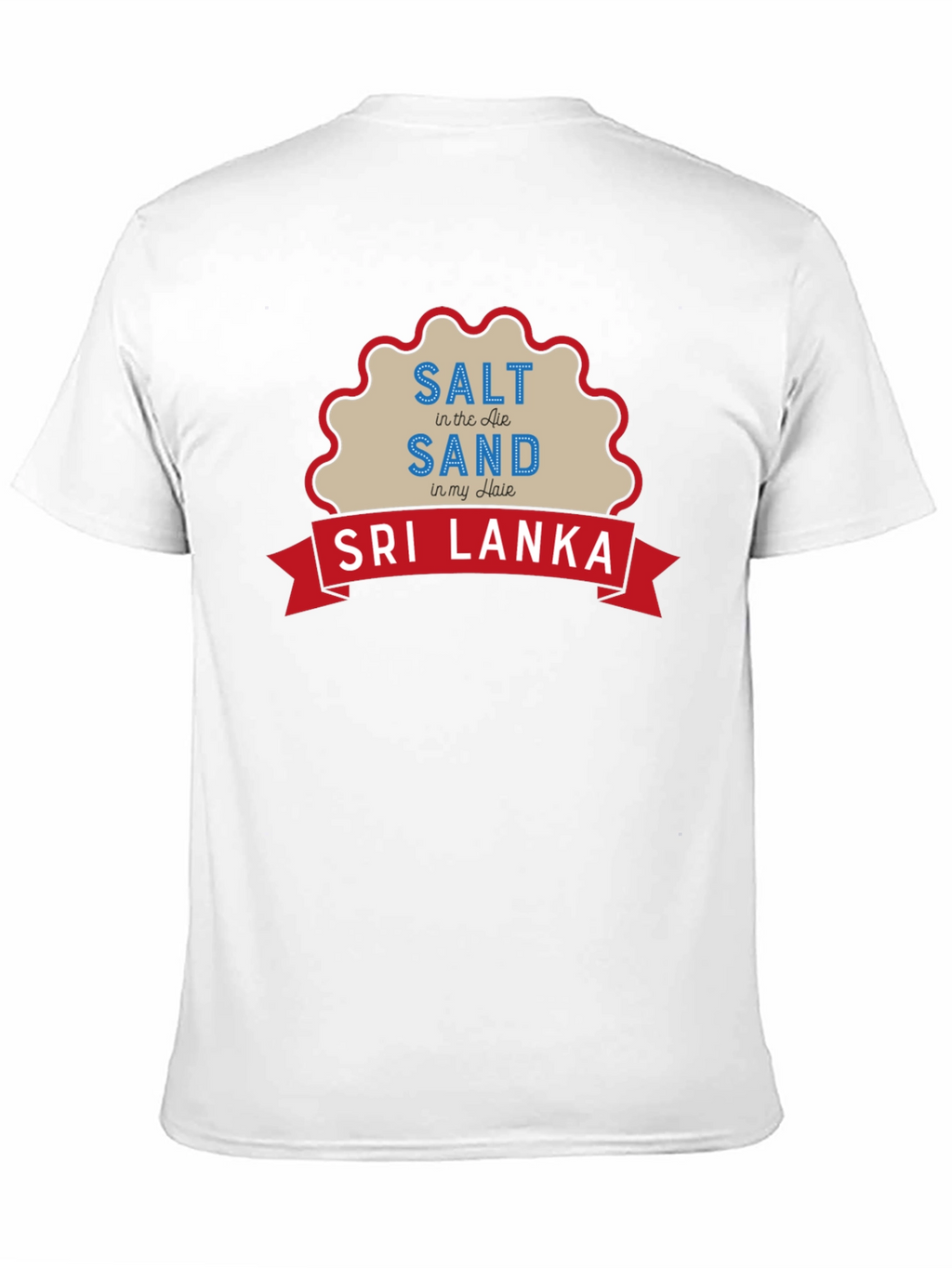 Sri Lanka Salt Sand Hair Graphic T-Shirt