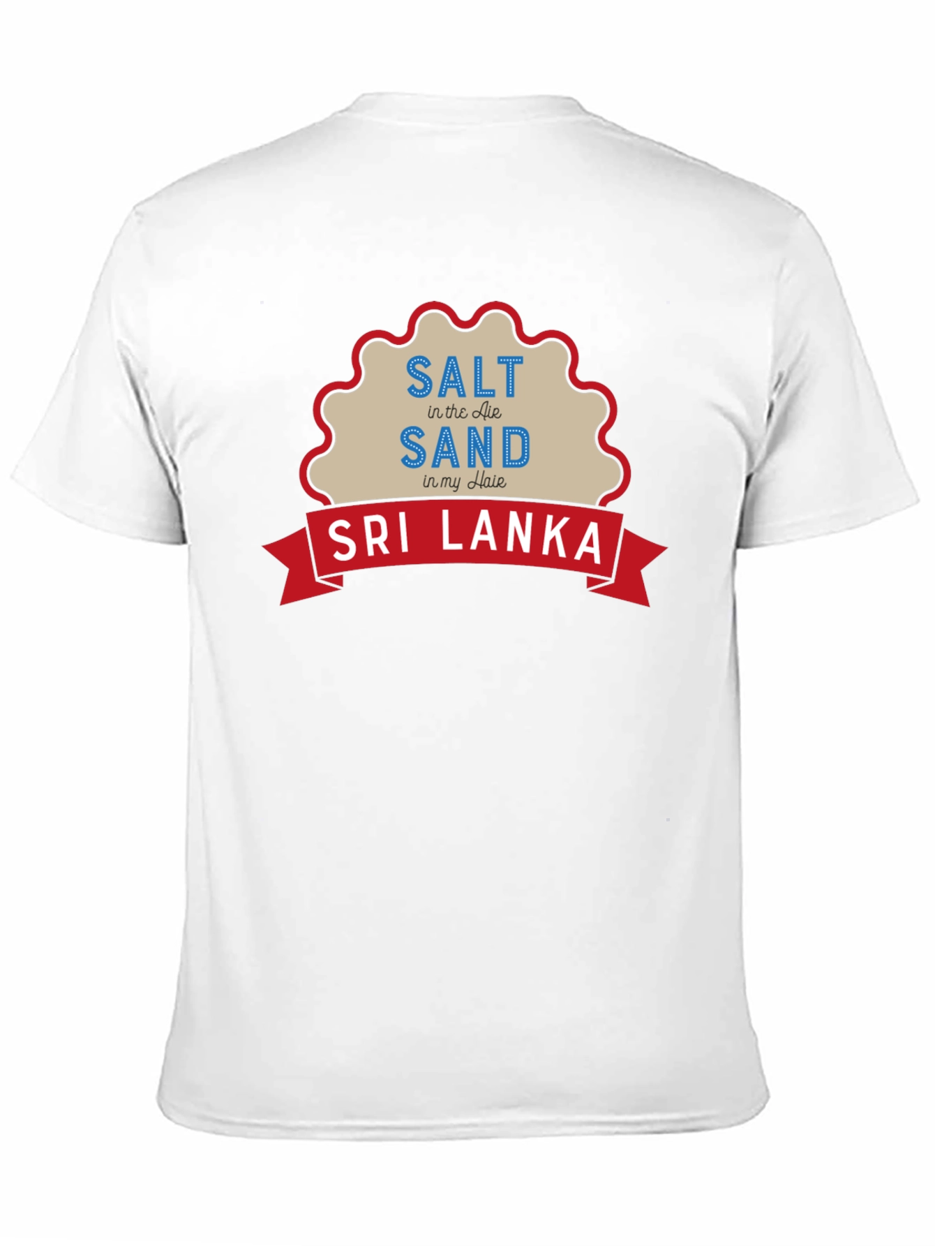 Sri Lanka Salt Sand Hair Graphic T-Shirt