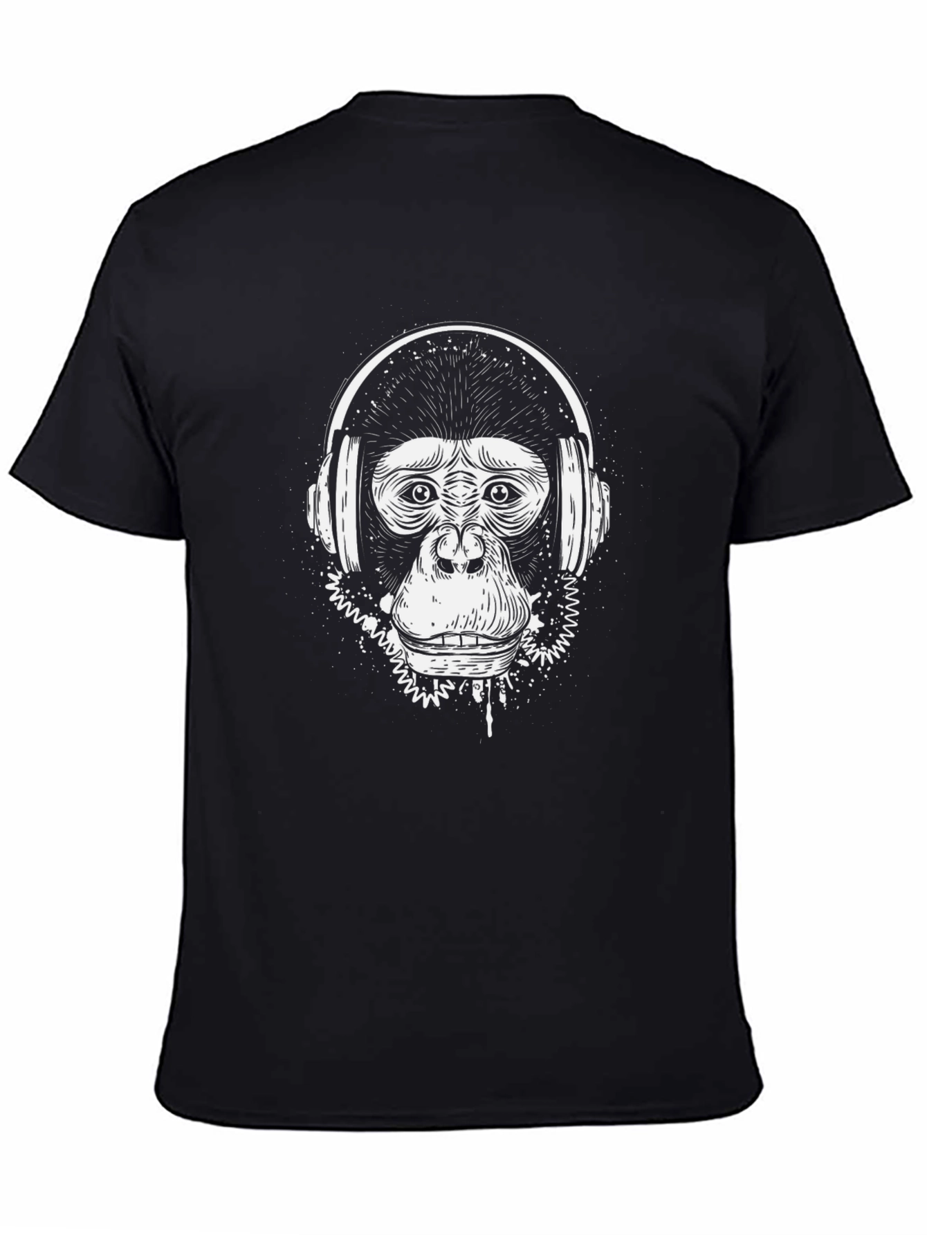 Cool Ape DJ Graphic T-Shirt - Black Cotton Tee