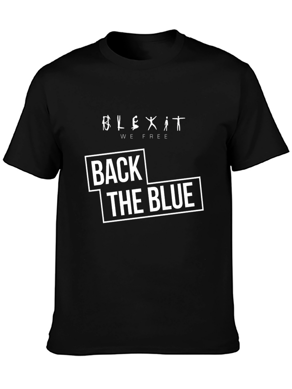 Back The Blue T-Shirt - Mens Graphic Tee
