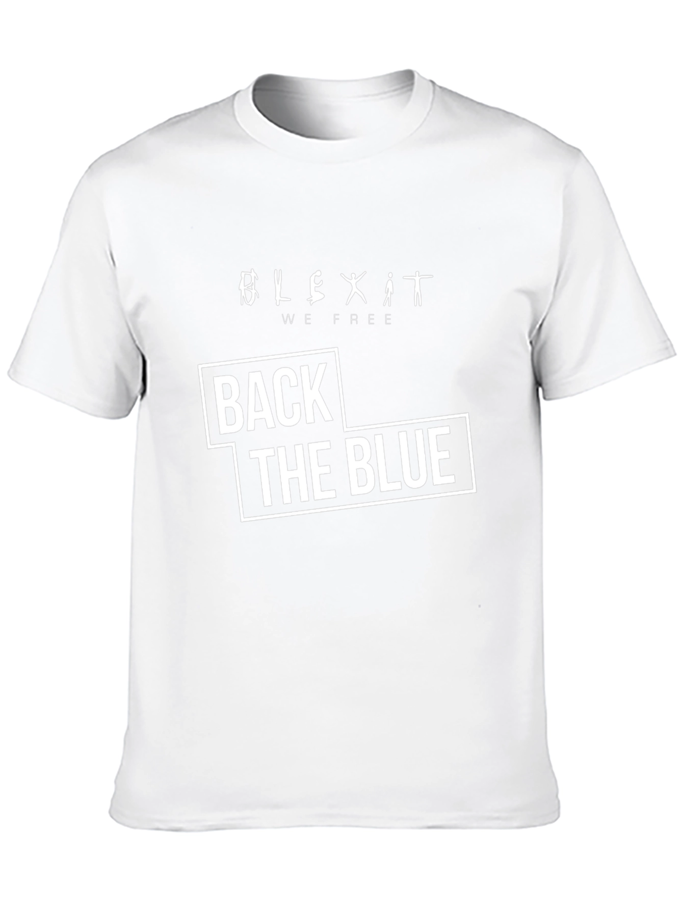 Back The Blue T-Shirt - Mens Graphic Tee