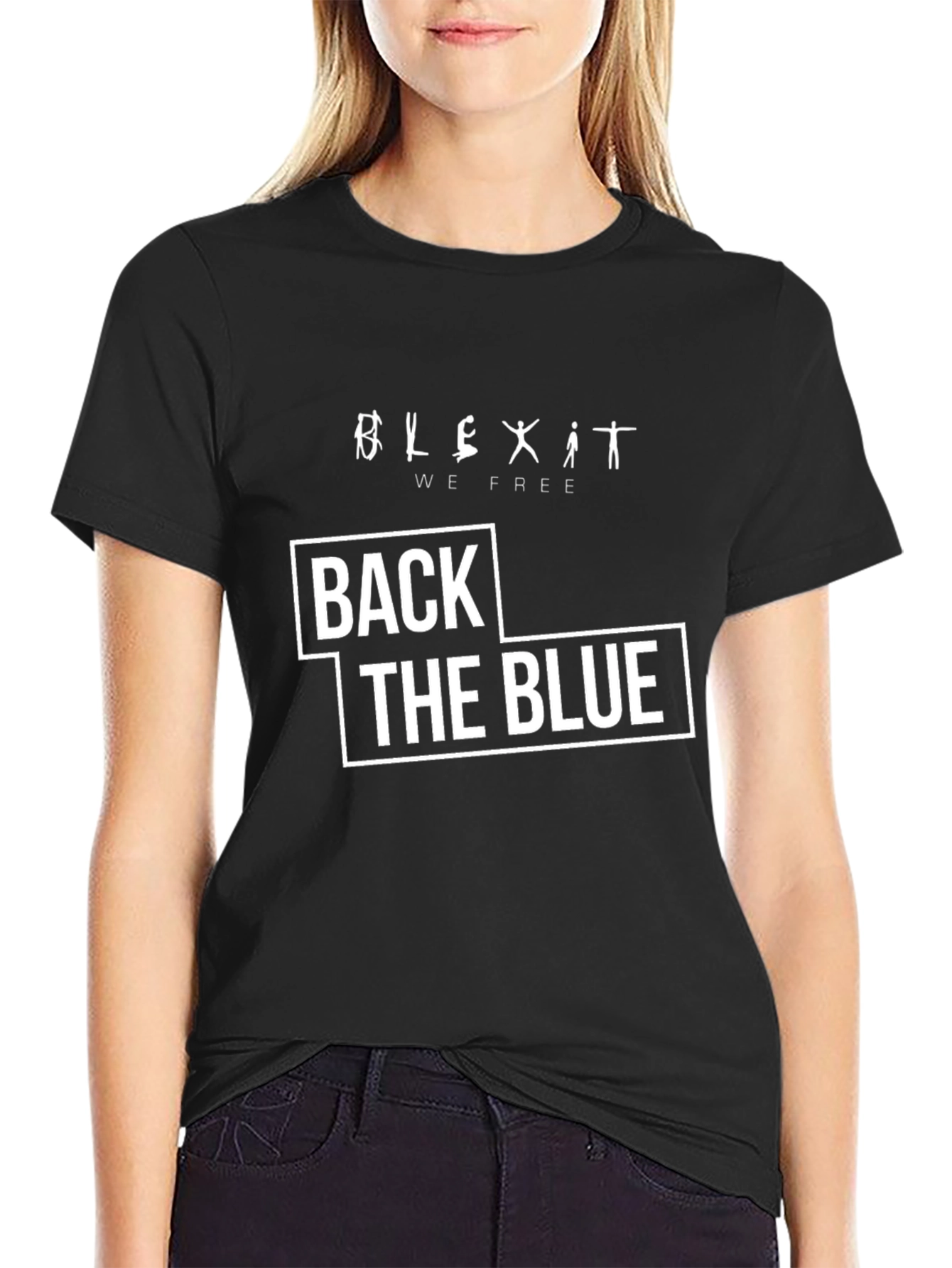 Back The Blue T-Shirt - Mens Graphic Tee