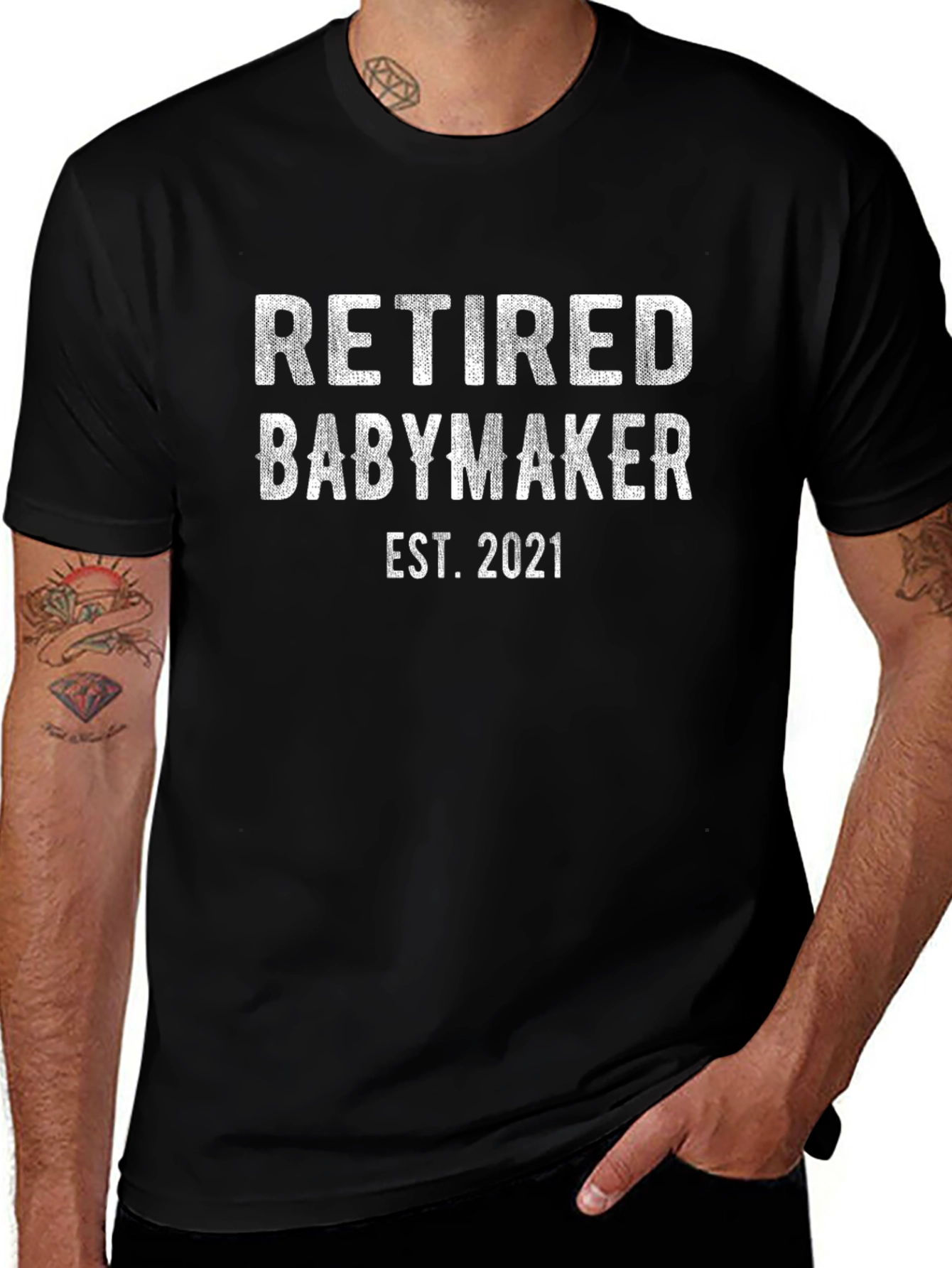 Retired Babymaker Est. 2021 Graphic Tee