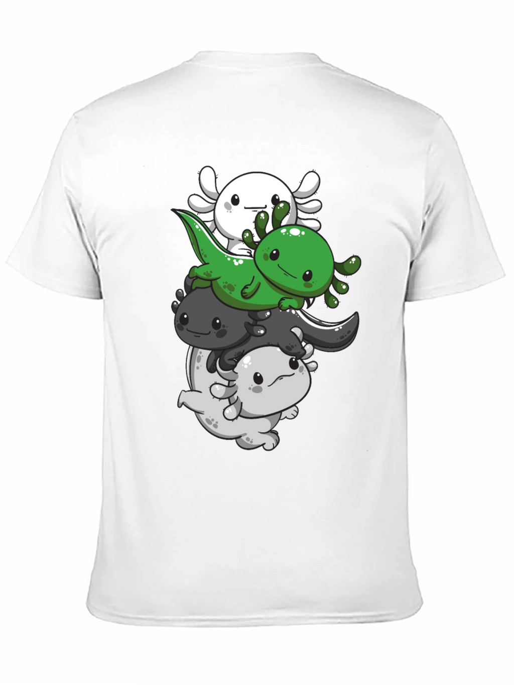 Axolotl Stack T-Shirt - Cute Amphibian Design