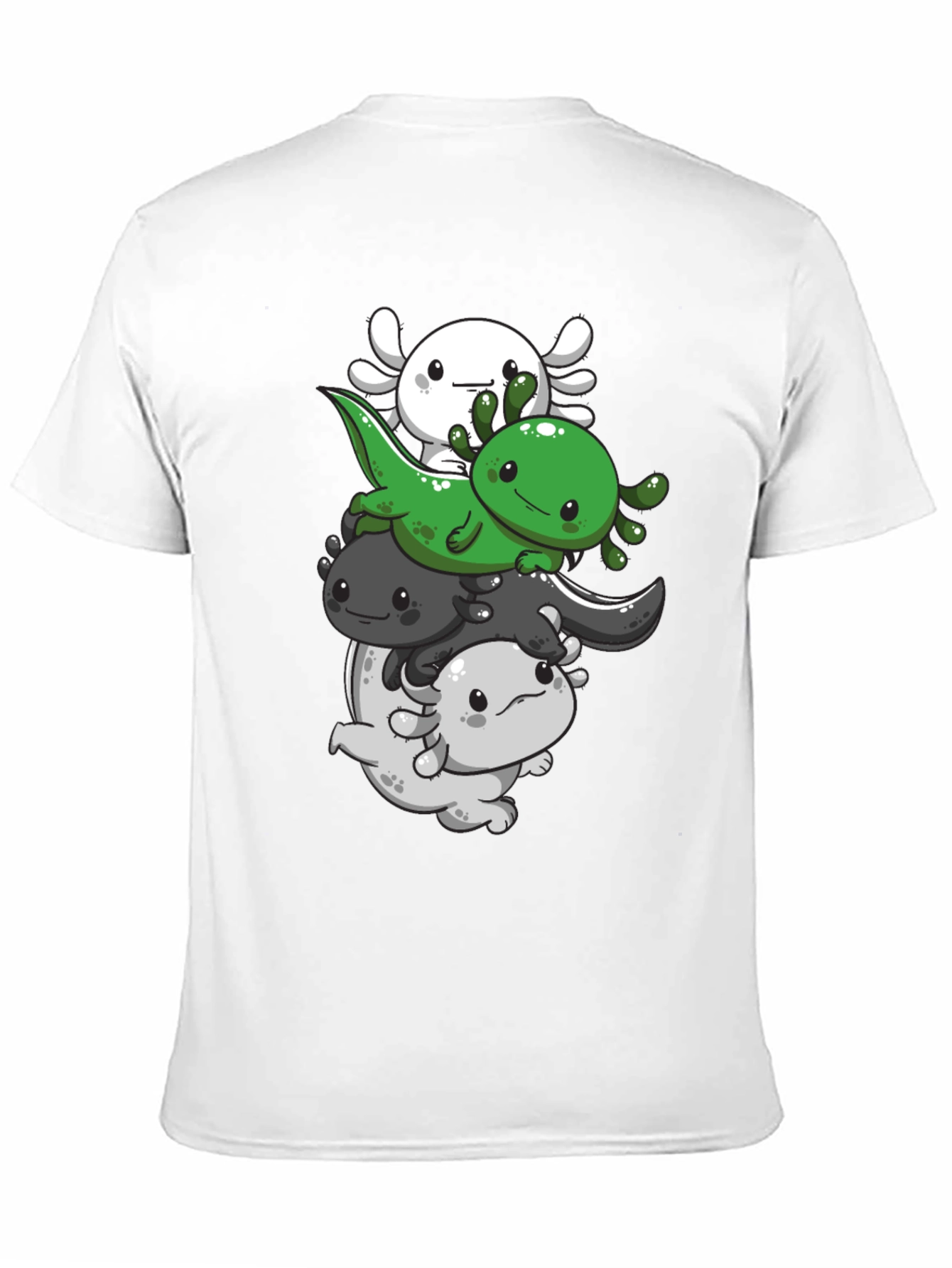Axolotl Stack T-Shirt - Cute Amphibian Design