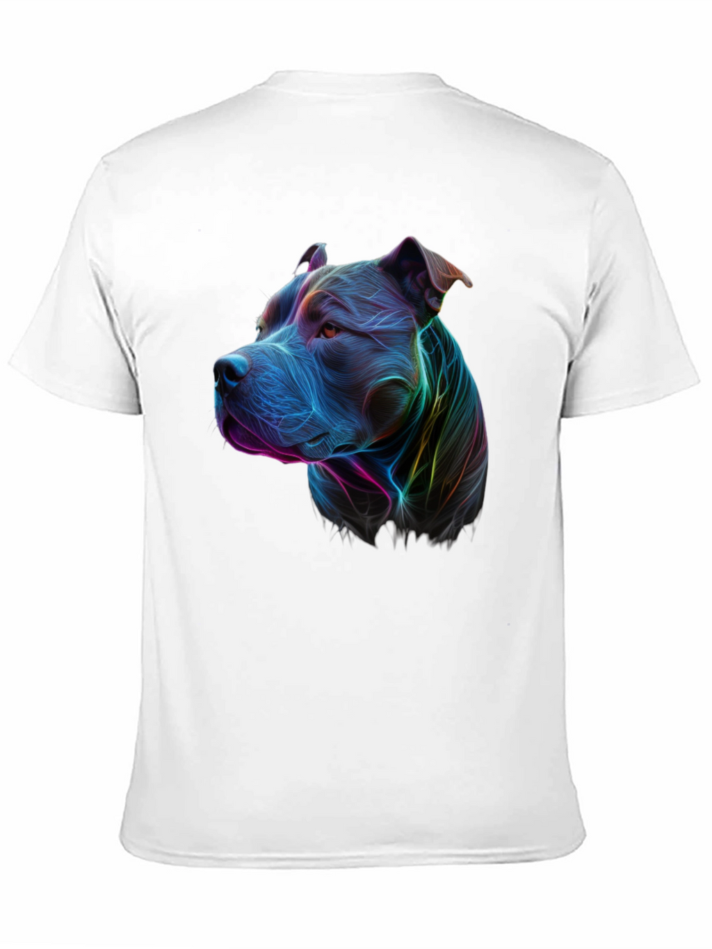 Vibrant Pitbull Graphic Tee - Unique Dog Lover Shirt