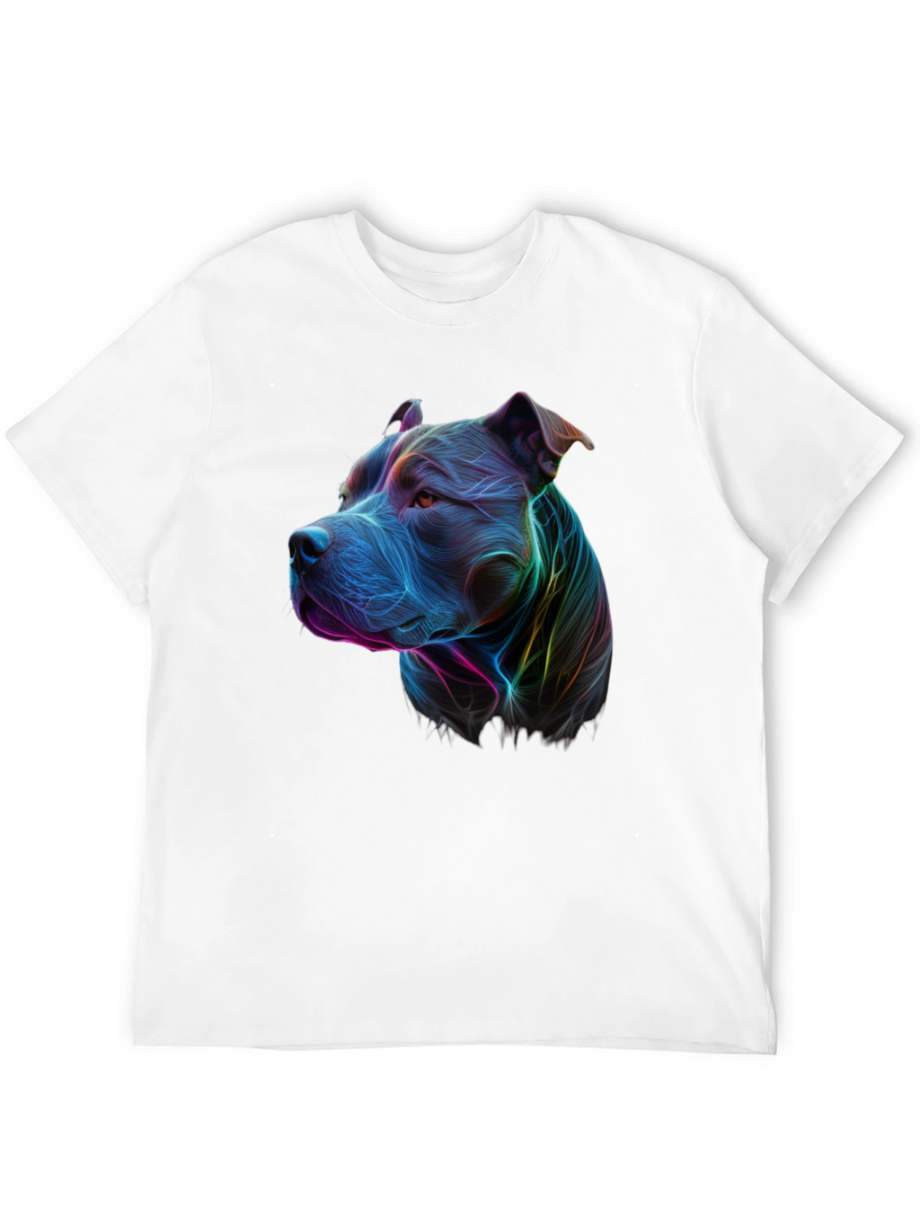 Vibrant Pitbull Graphic Tee - Unique Dog Lover Shirt
