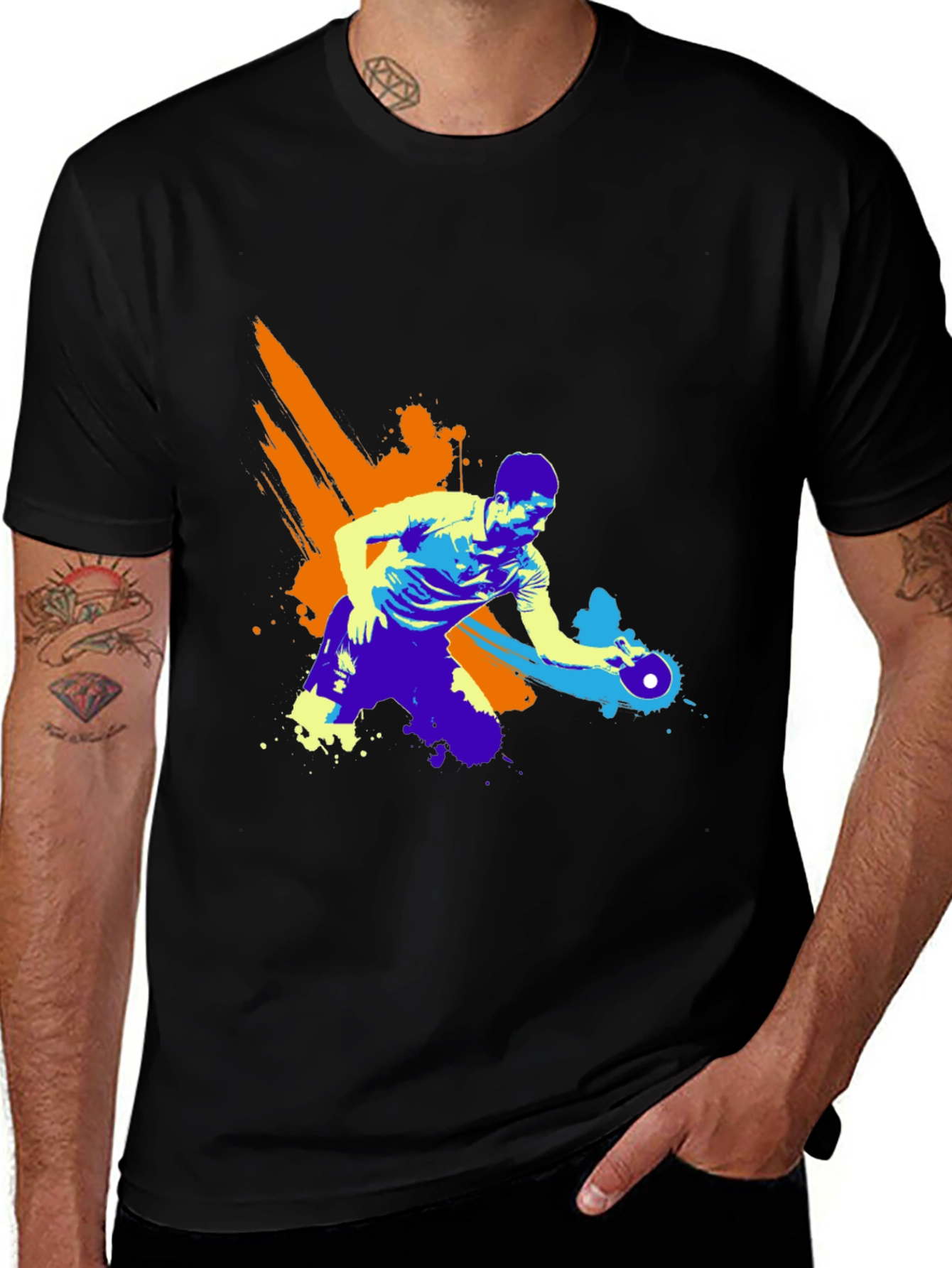 Table Tennis Player Graphic Tee