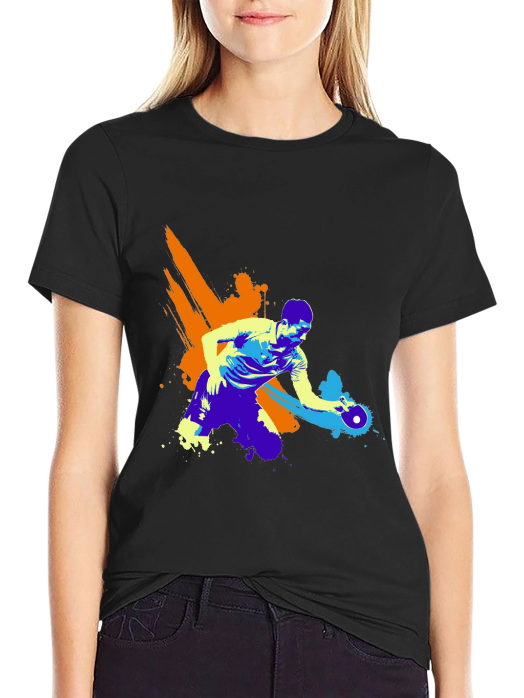 Table Tennis Player Graphic Tee