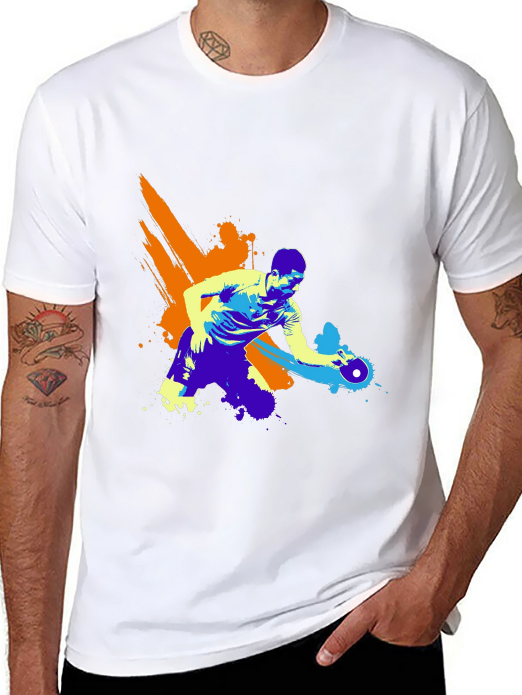 Table Tennis Player Graphic Tee