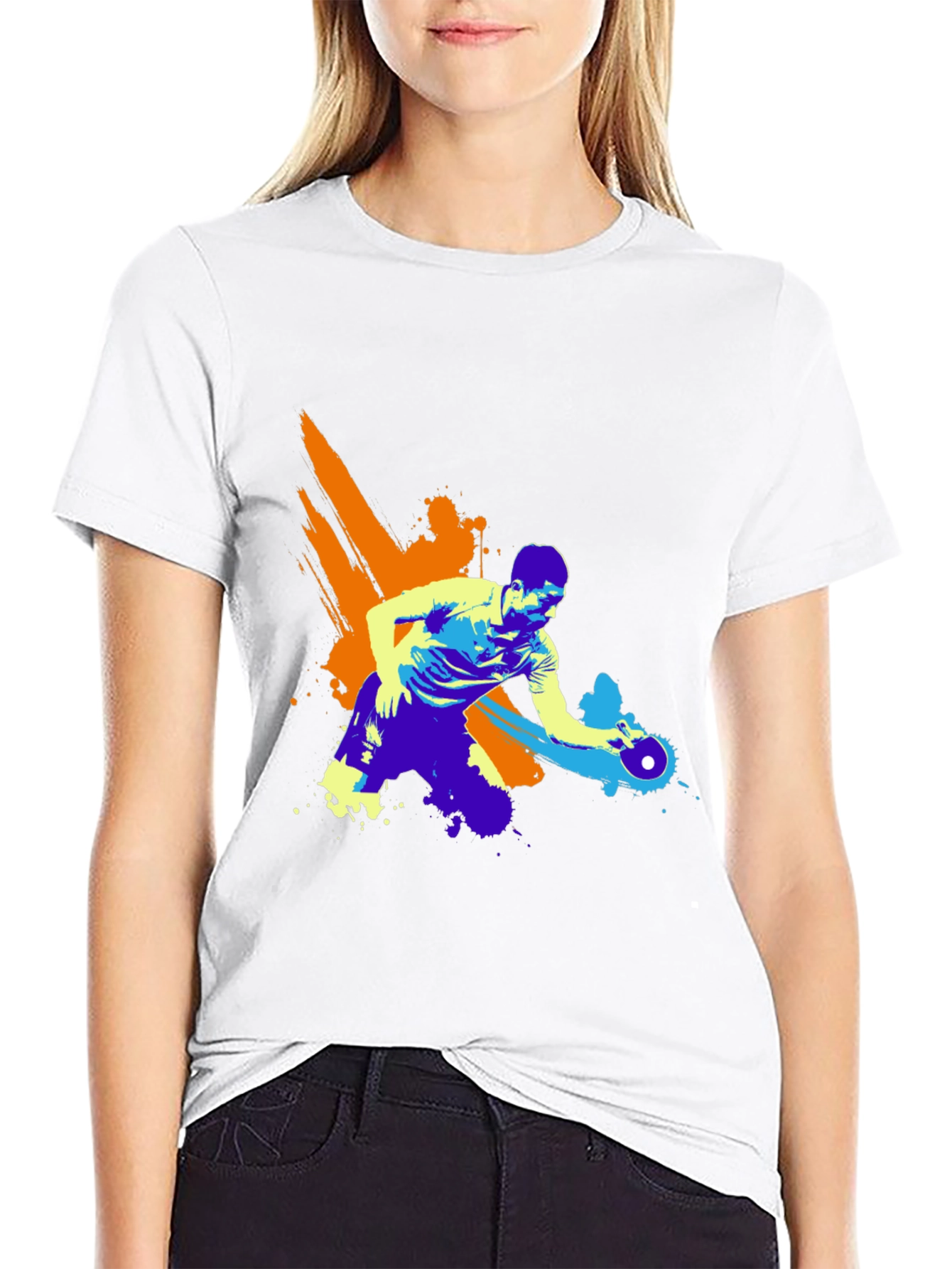 Table Tennis Player Graphic Tee