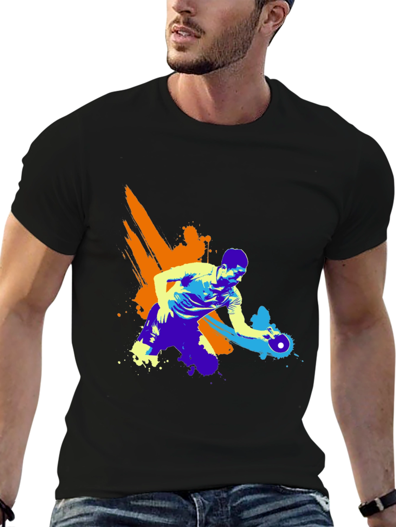 Table Tennis Player Graphic Tee