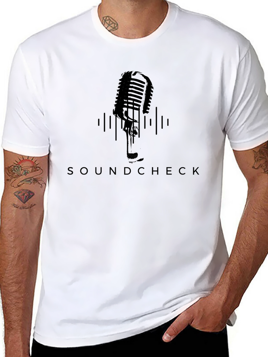 Soundcheck Microphone Graphic Tee - Black