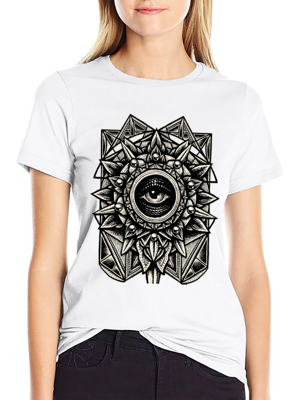Esoteric Eye Graphic Tee - Mystical Design