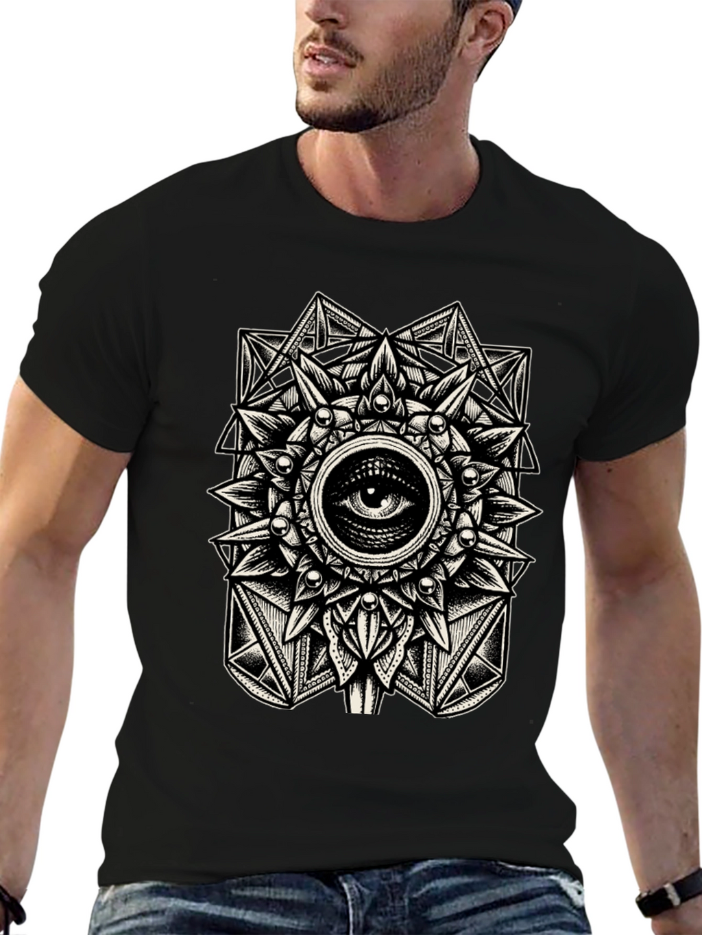 Esoteric Eye Graphic Tee - Mystical Design