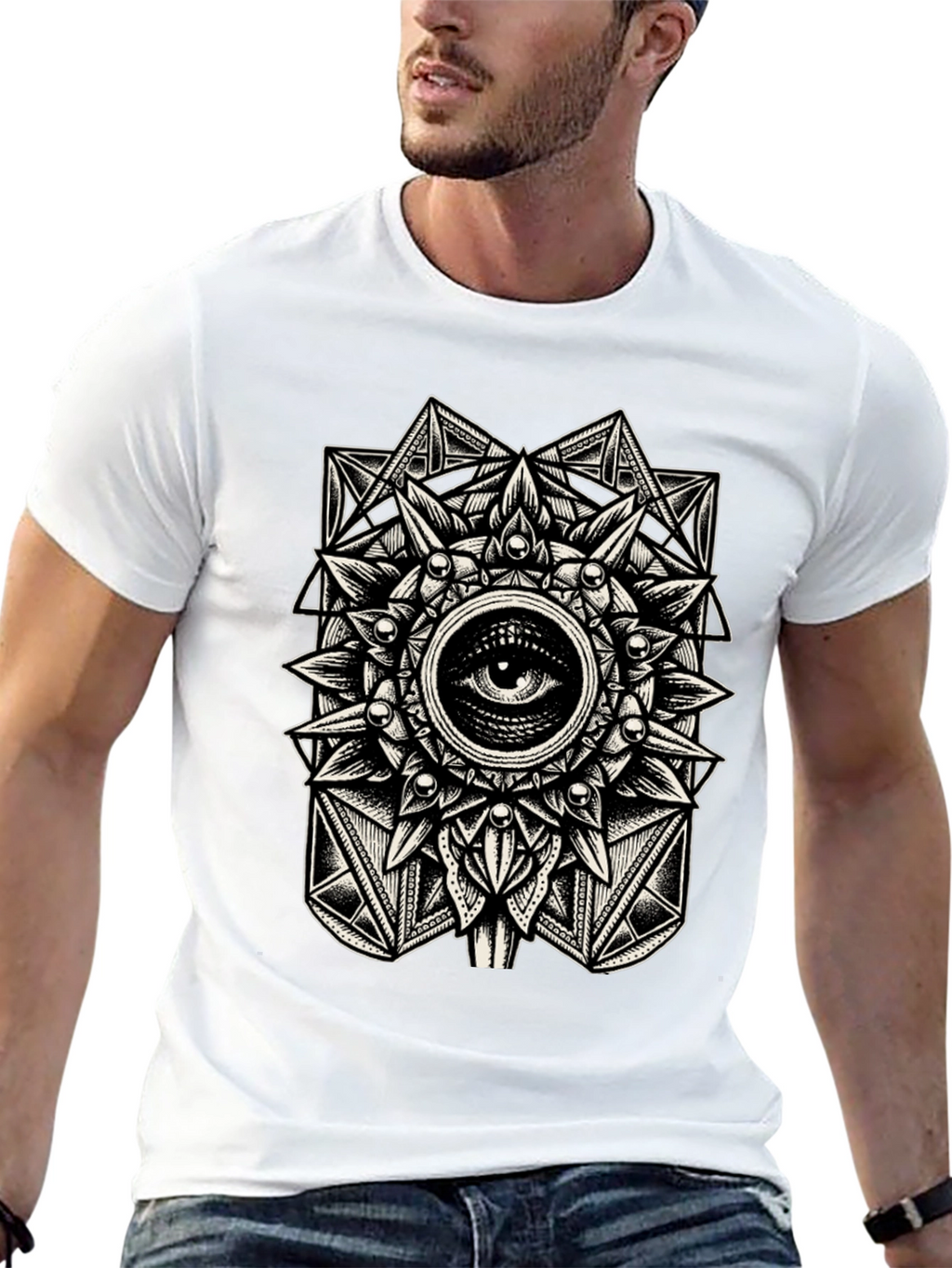Esoteric Eye Graphic Tee - Mystical Design