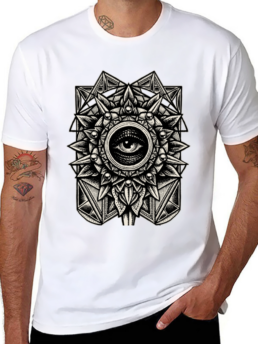 Esoteric Eye Graphic Tee - Mystical Design