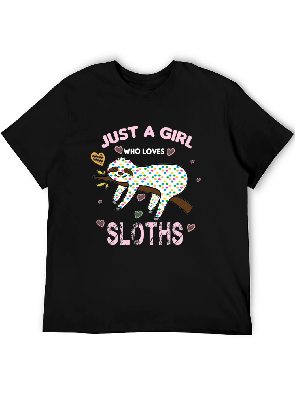 Girl Sloth Lover T-Shirt - Cute and Comfy