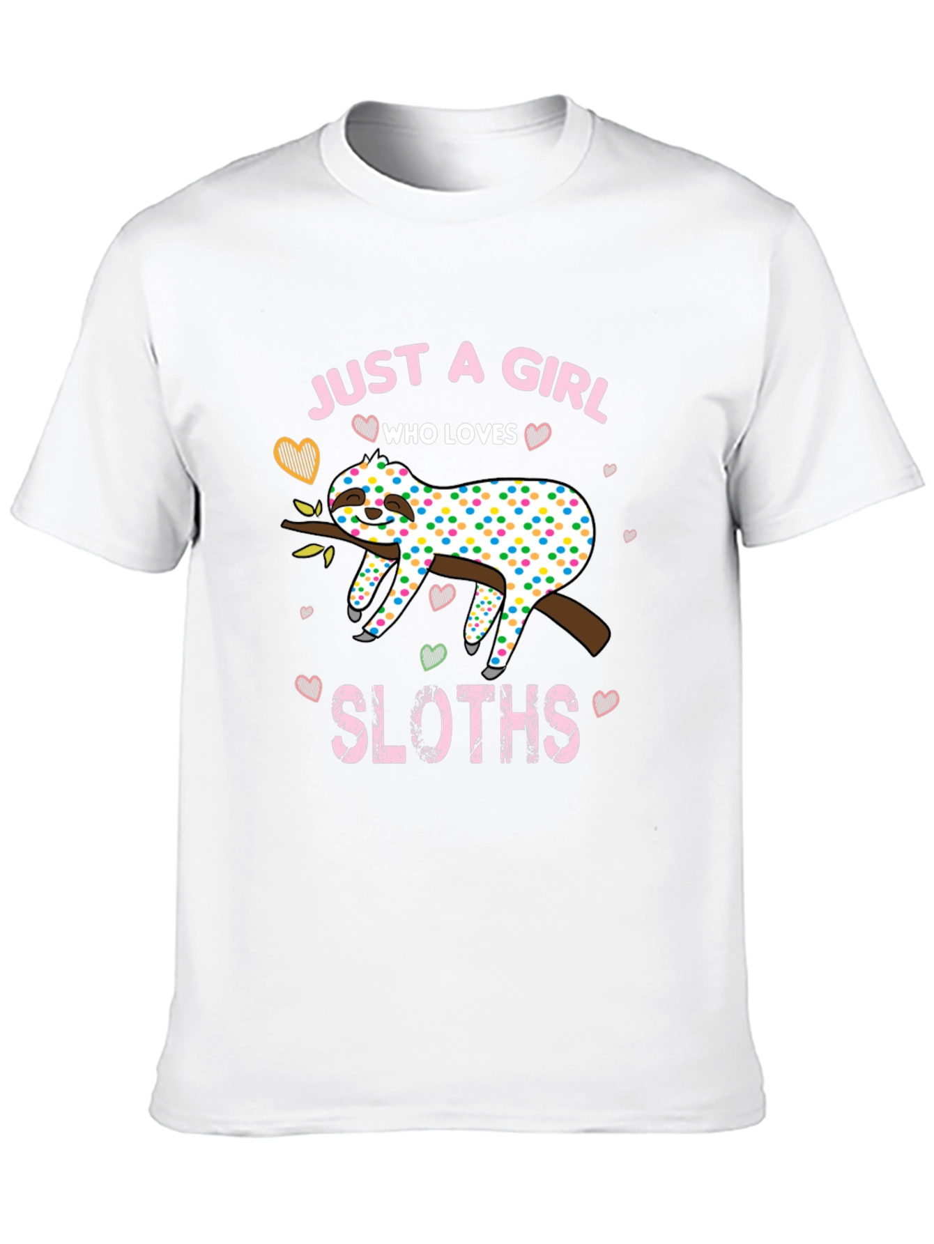 Girl Sloth Lover T-Shirt - Cute and Comfy