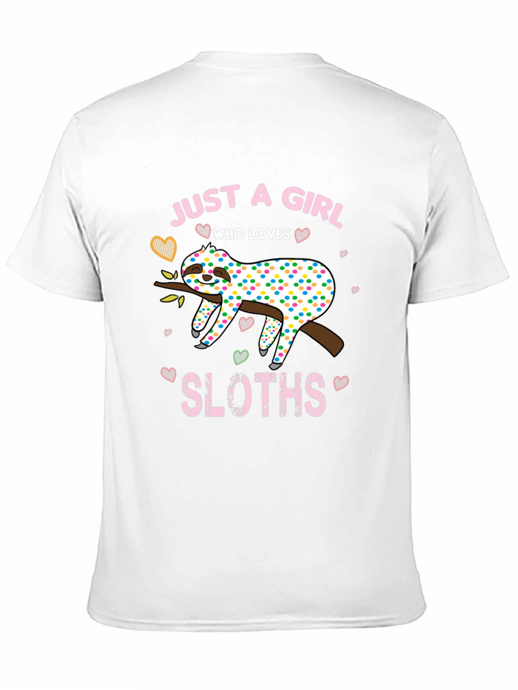 Girl Sloth Lover T-Shirt - Cute and Comfy