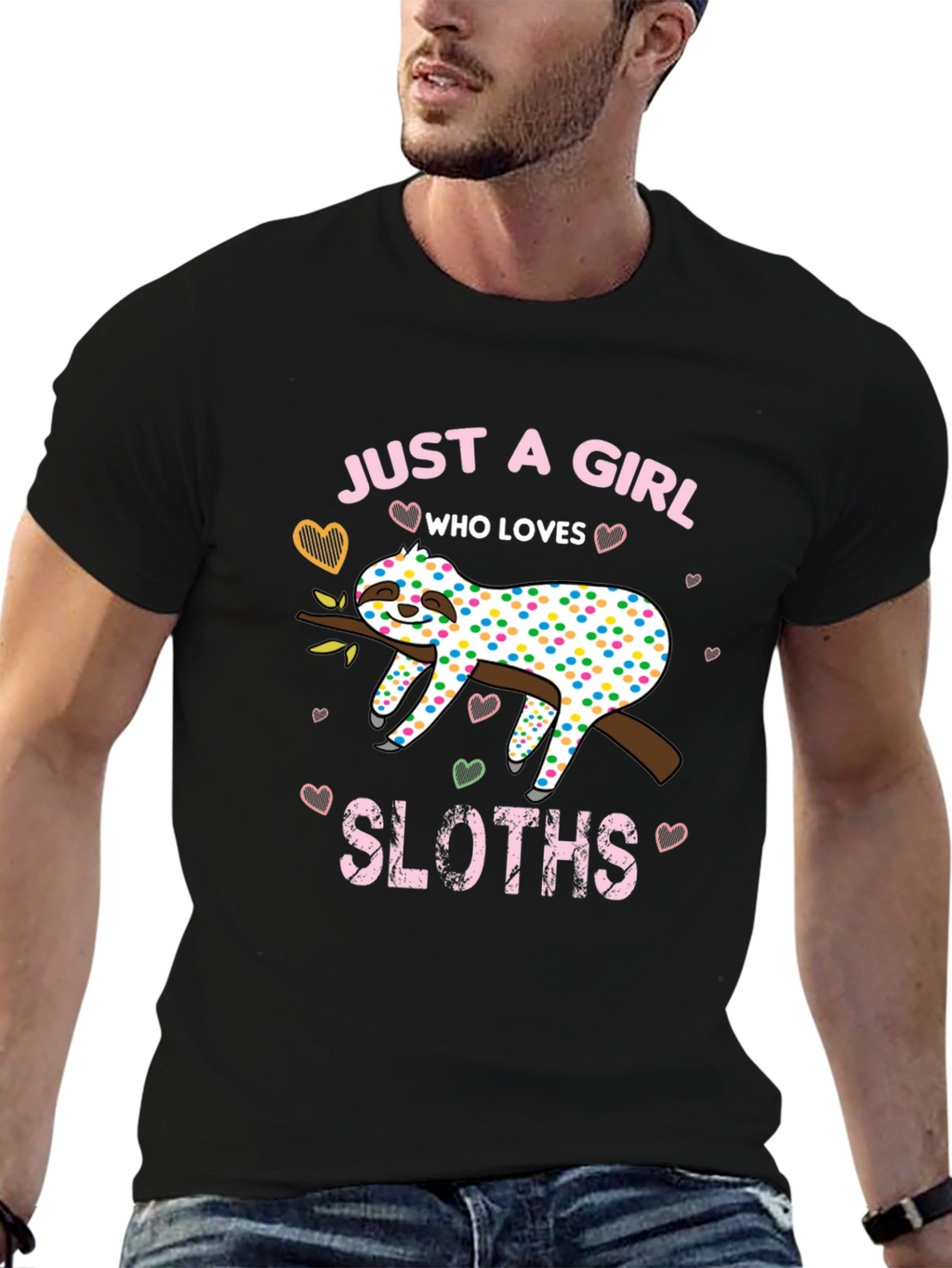 Girl Sloth Lover T-Shirt - Cute and Comfy