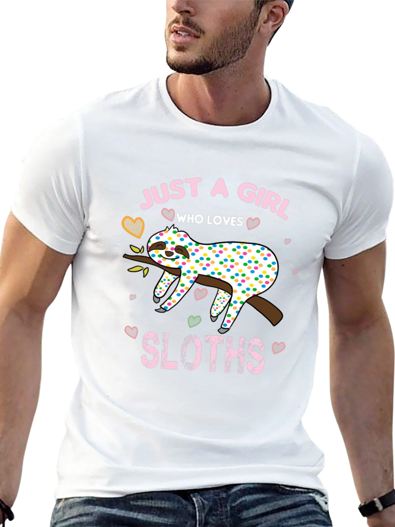 Girl Sloth Lover T-Shirt - Cute and Comfy