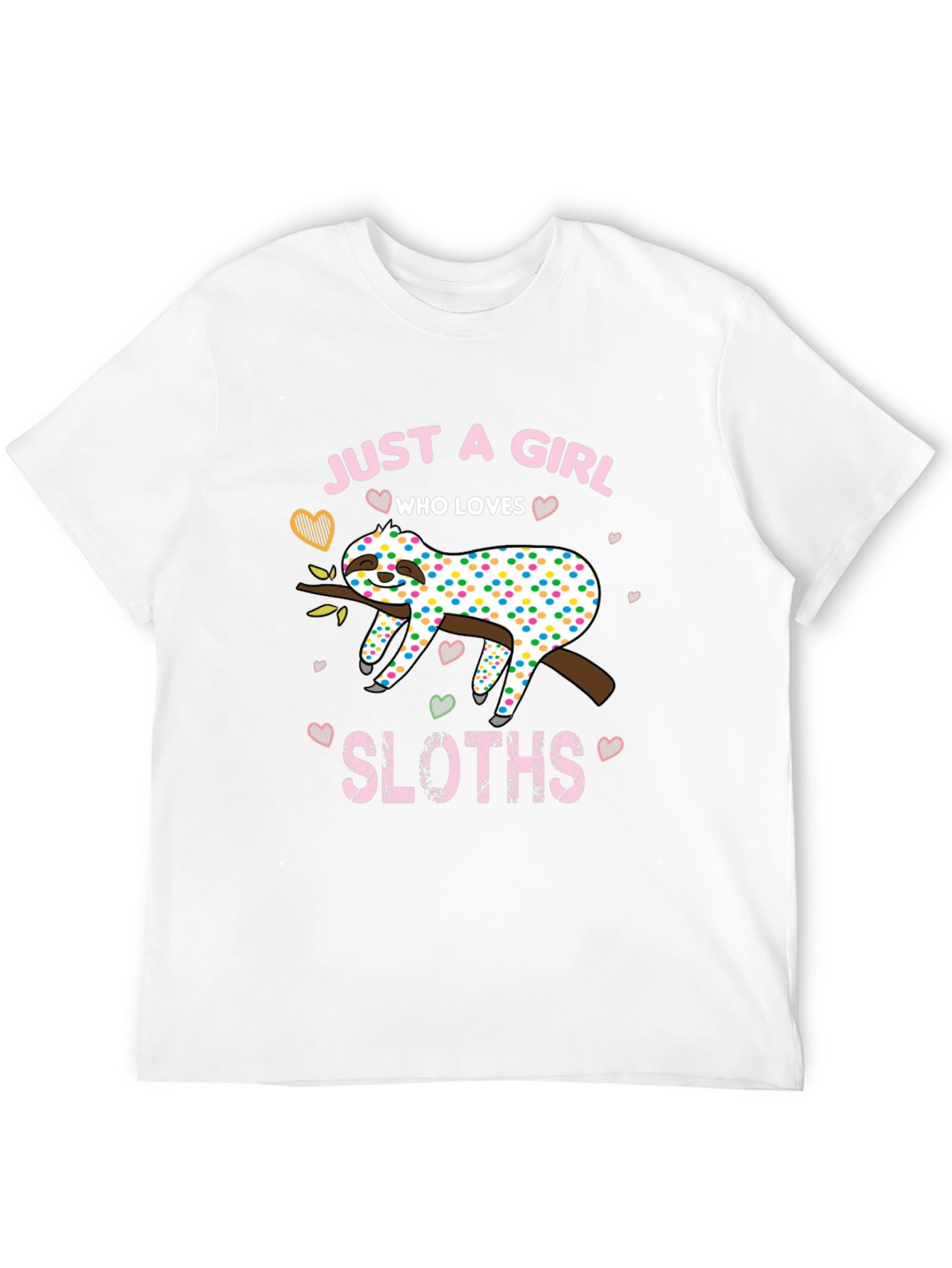 Girl Sloth Lover T-Shirt - Cute and Comfy