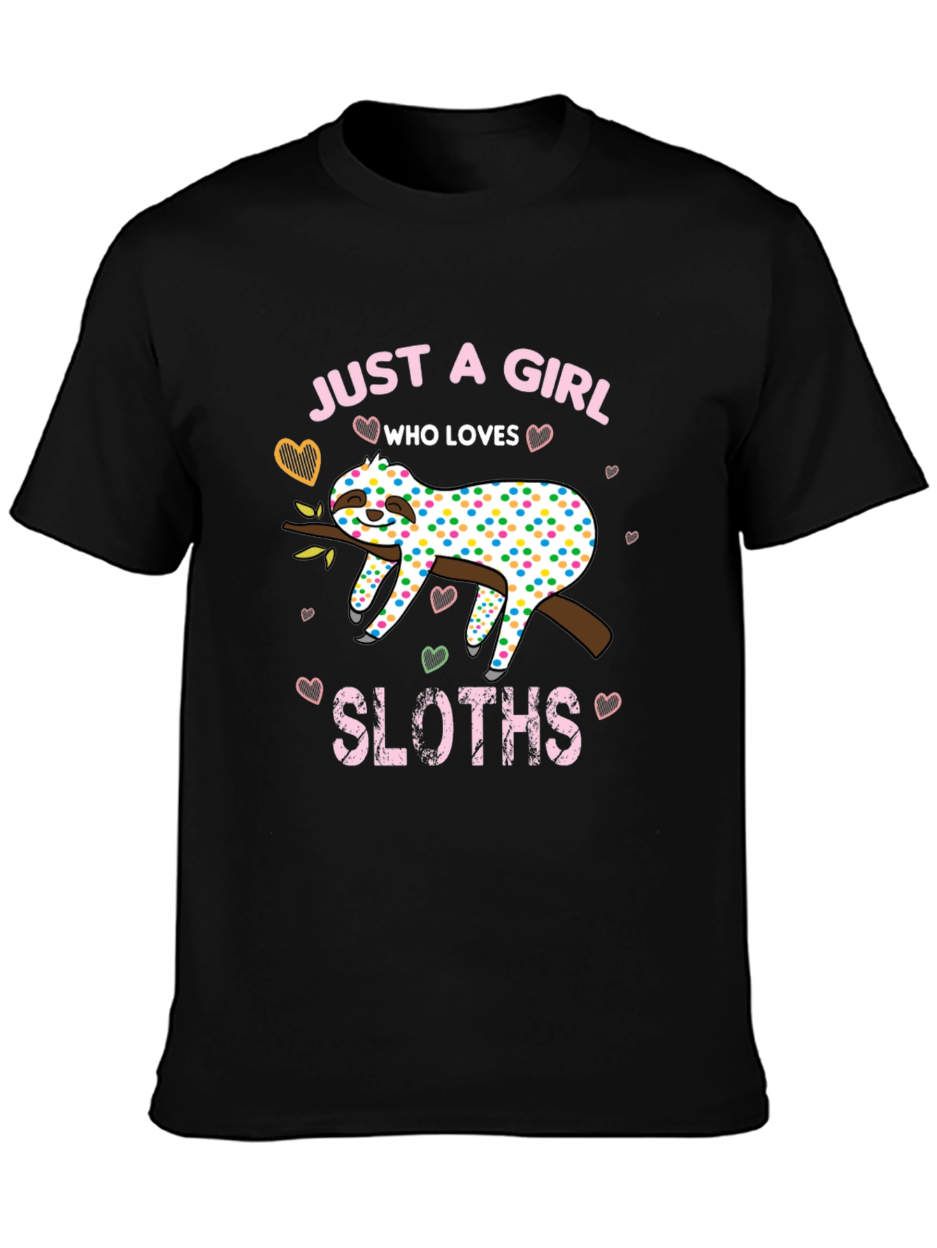 Girl Sloth Lover T-Shirt - Cute and Comfy