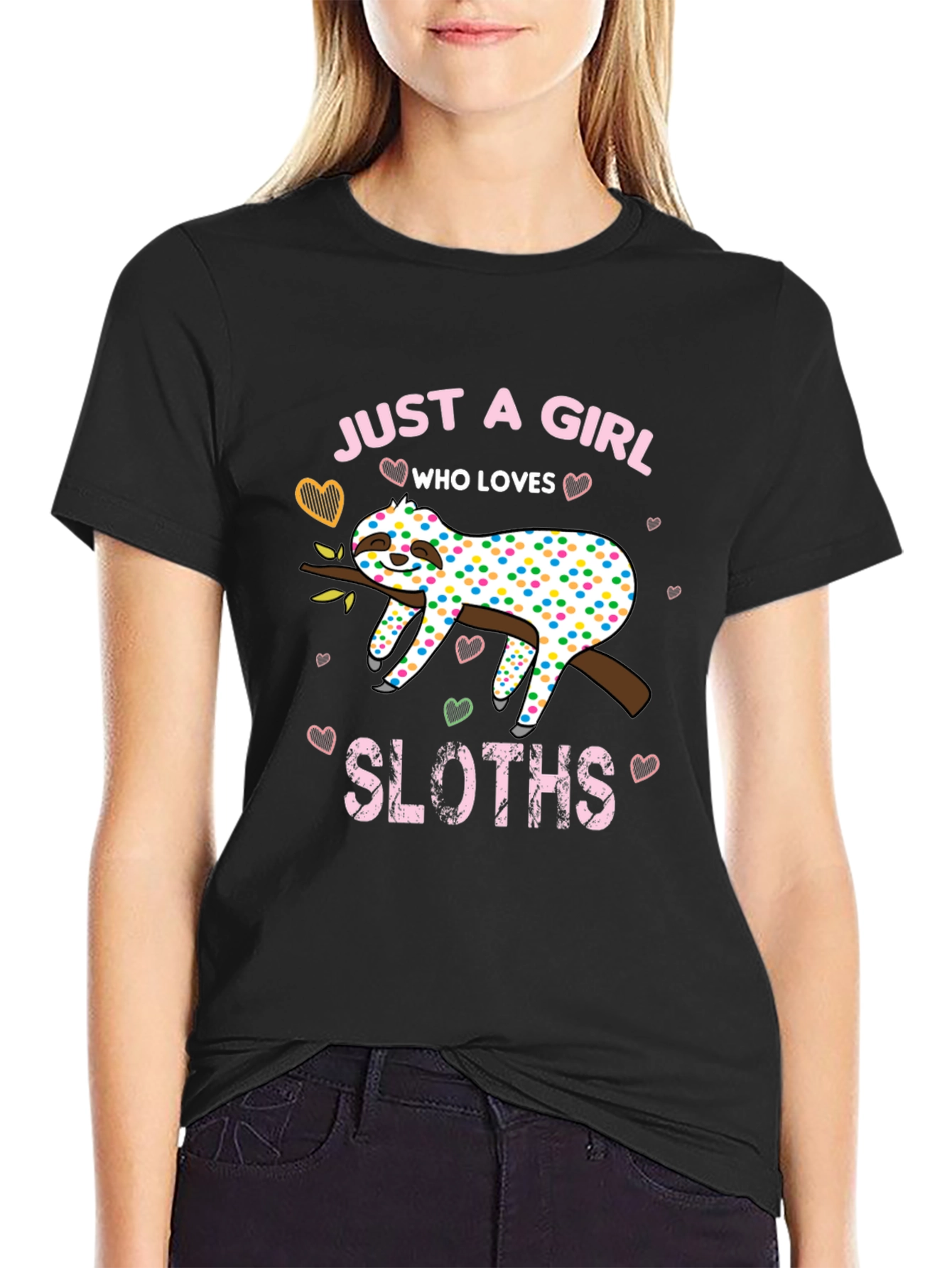 Girl Sloth Lover T-Shirt - Cute and Comfy