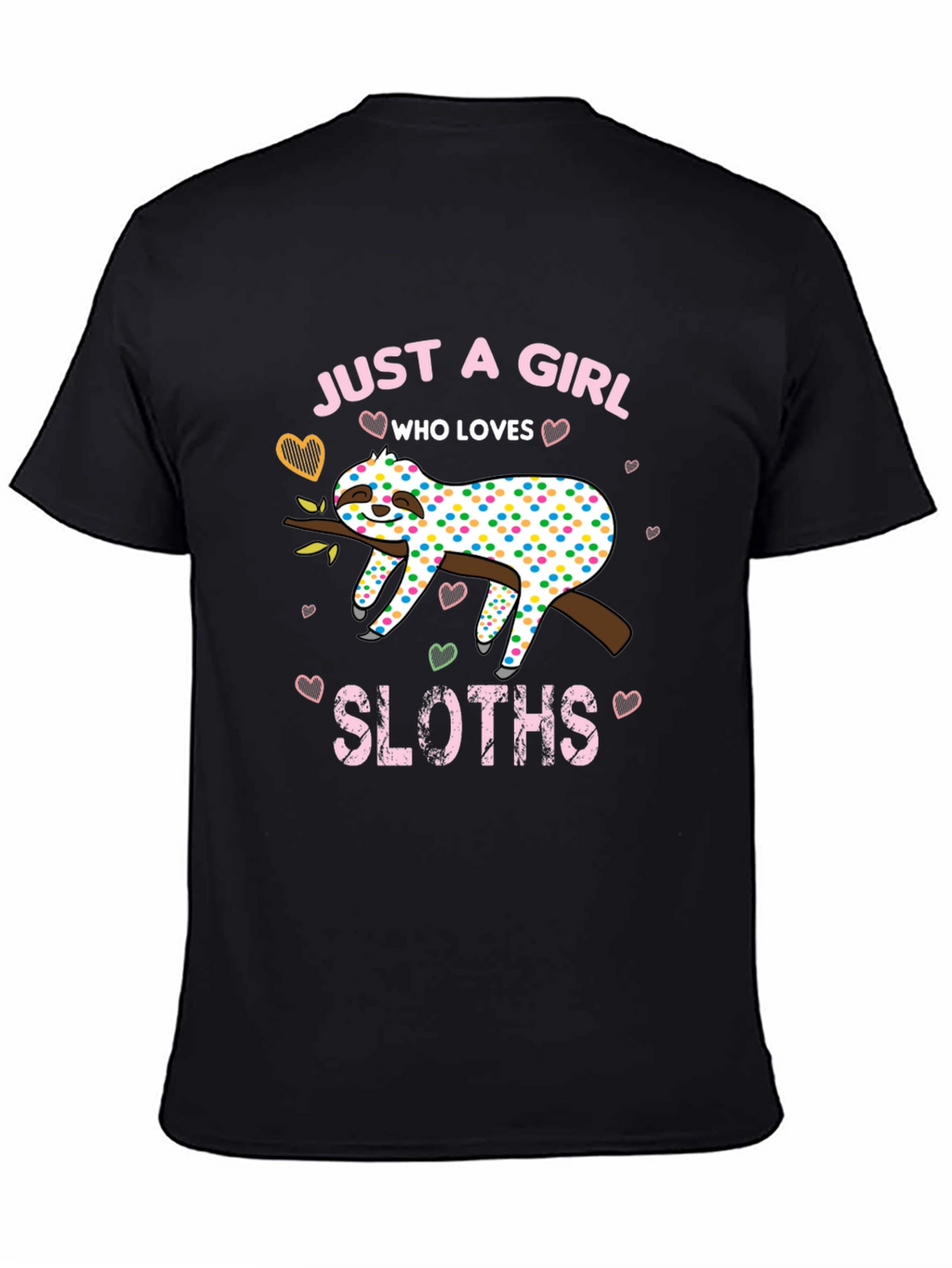 Girl Sloth Lover T-Shirt - Cute and Comfy