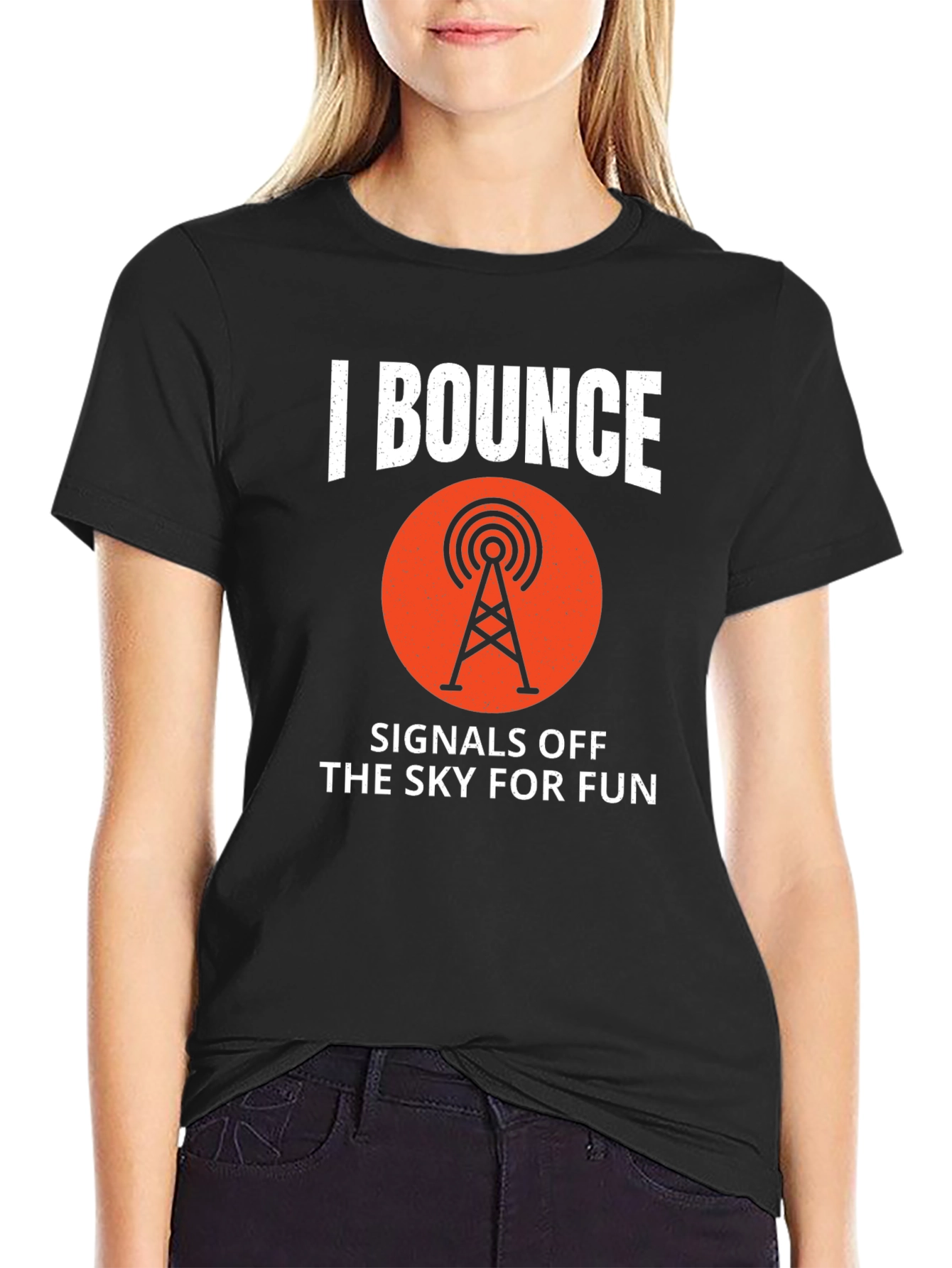 Bounce Signals T-Shirt - Amateur Radio Ham Operator Tee