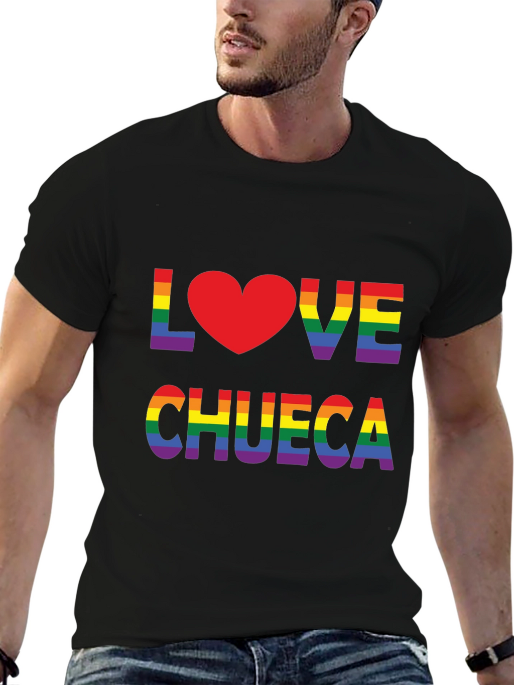 Love Chueca Rainbow Heart T-Shirt