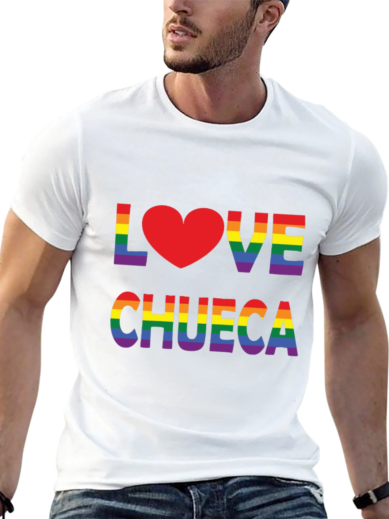 Love Chueca Rainbow Heart T-Shirt