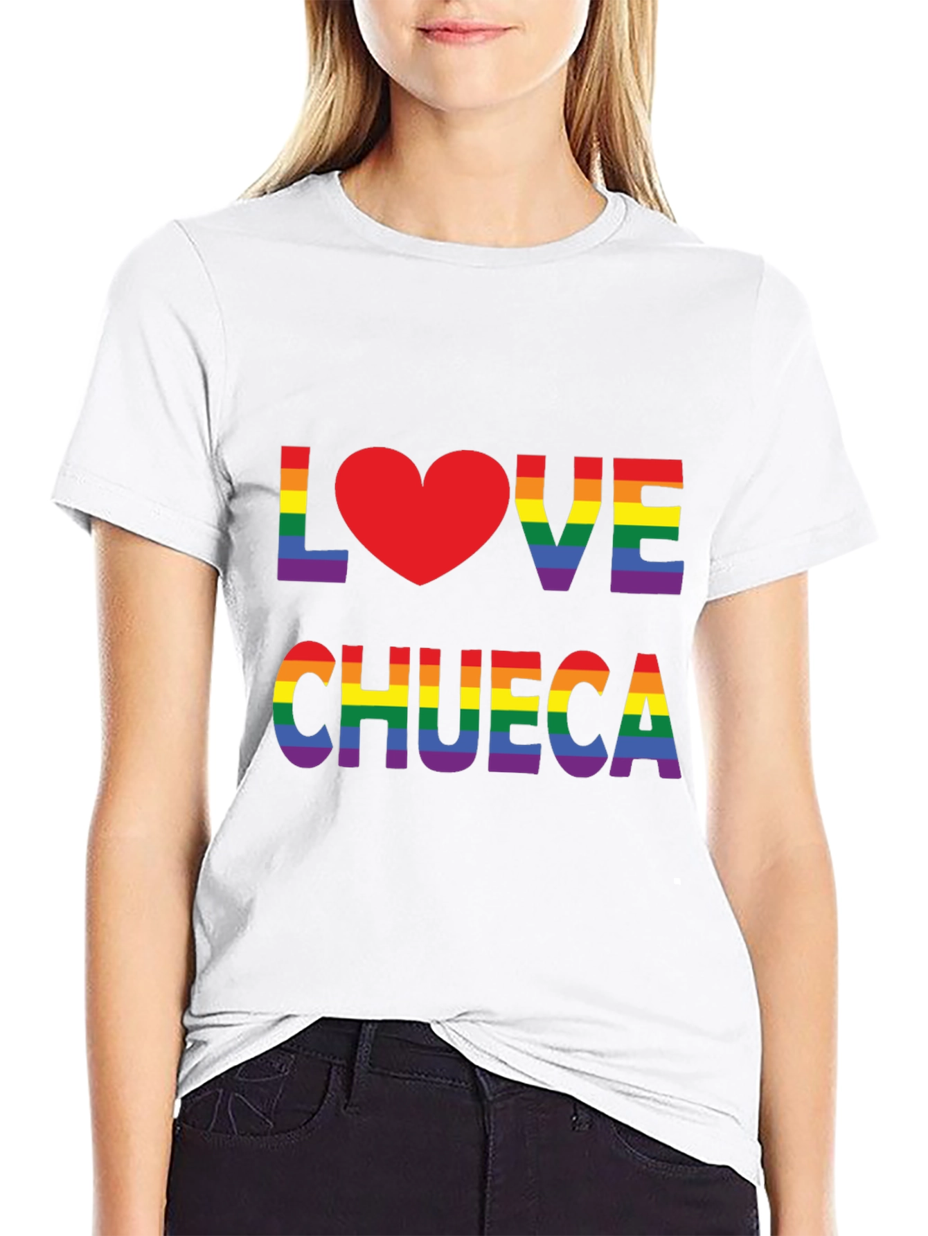 Love Chueca Rainbow Heart T-Shirt
