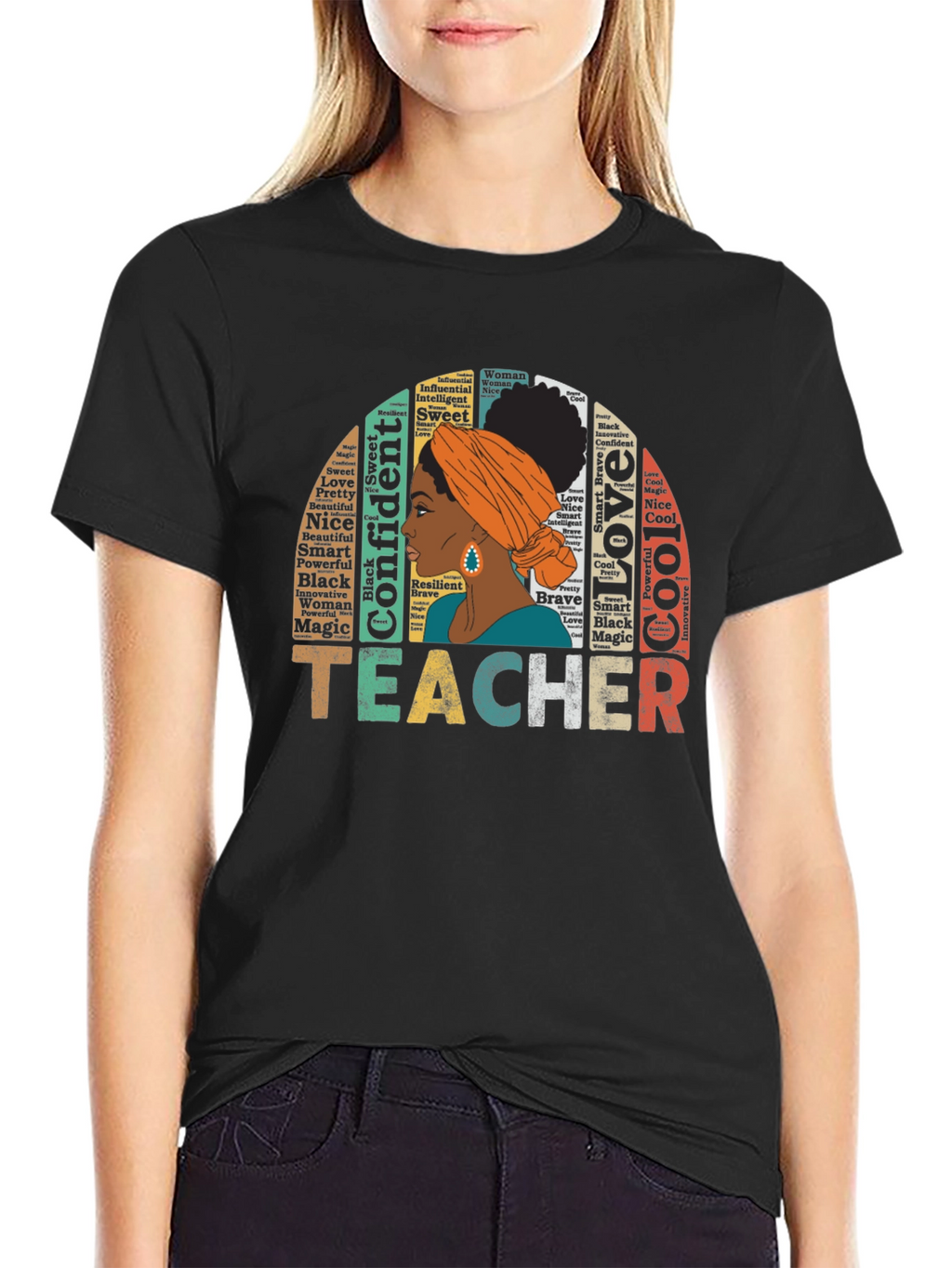 Teacher Black Pride T-Shirt