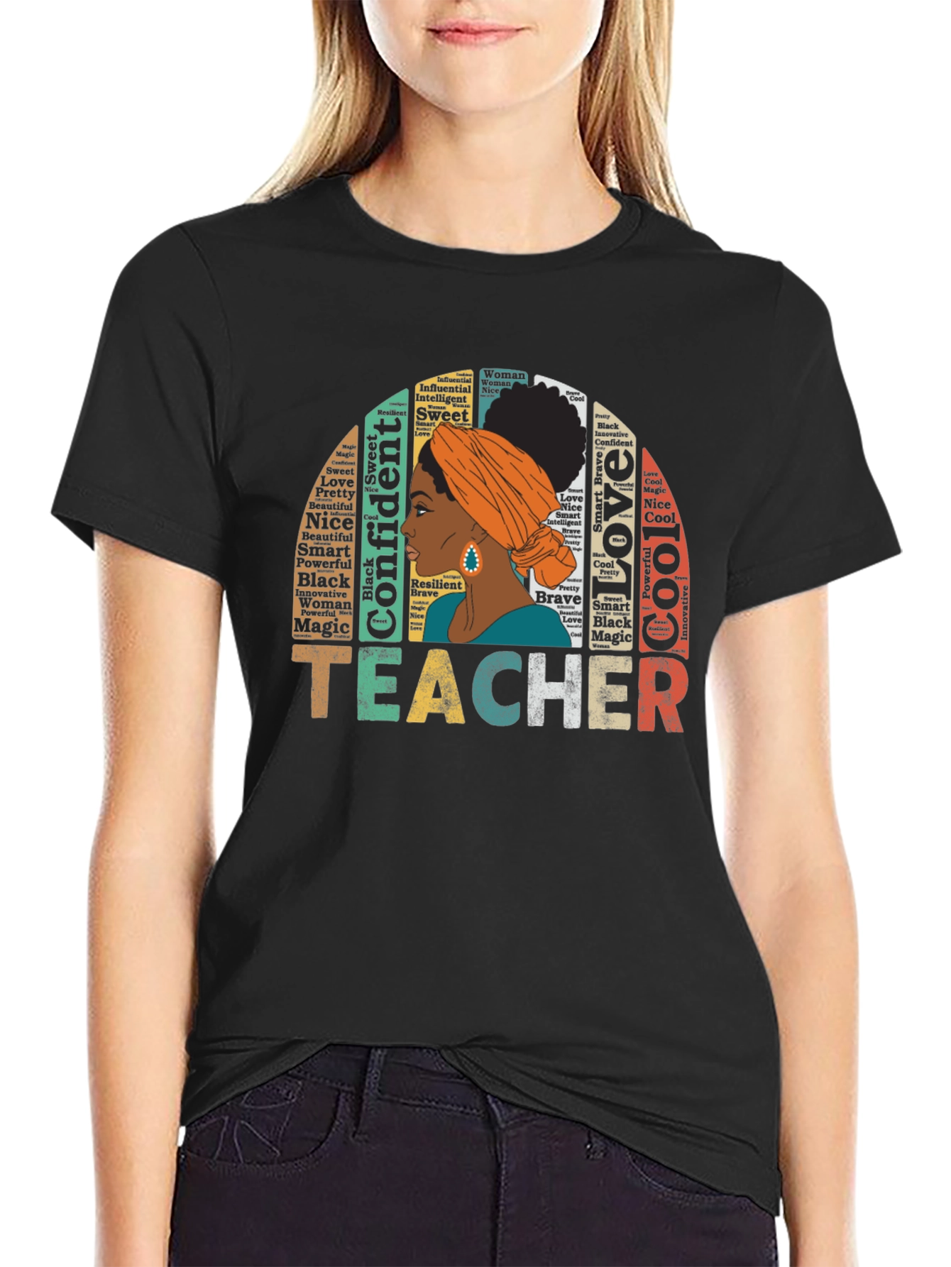 Teacher Black Pride T-Shirt