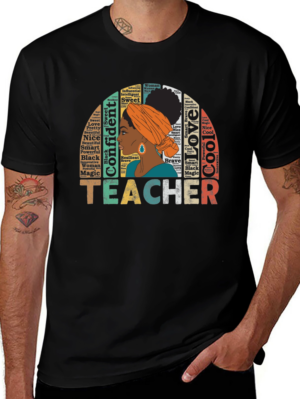 Teacher Black Pride T-Shirt