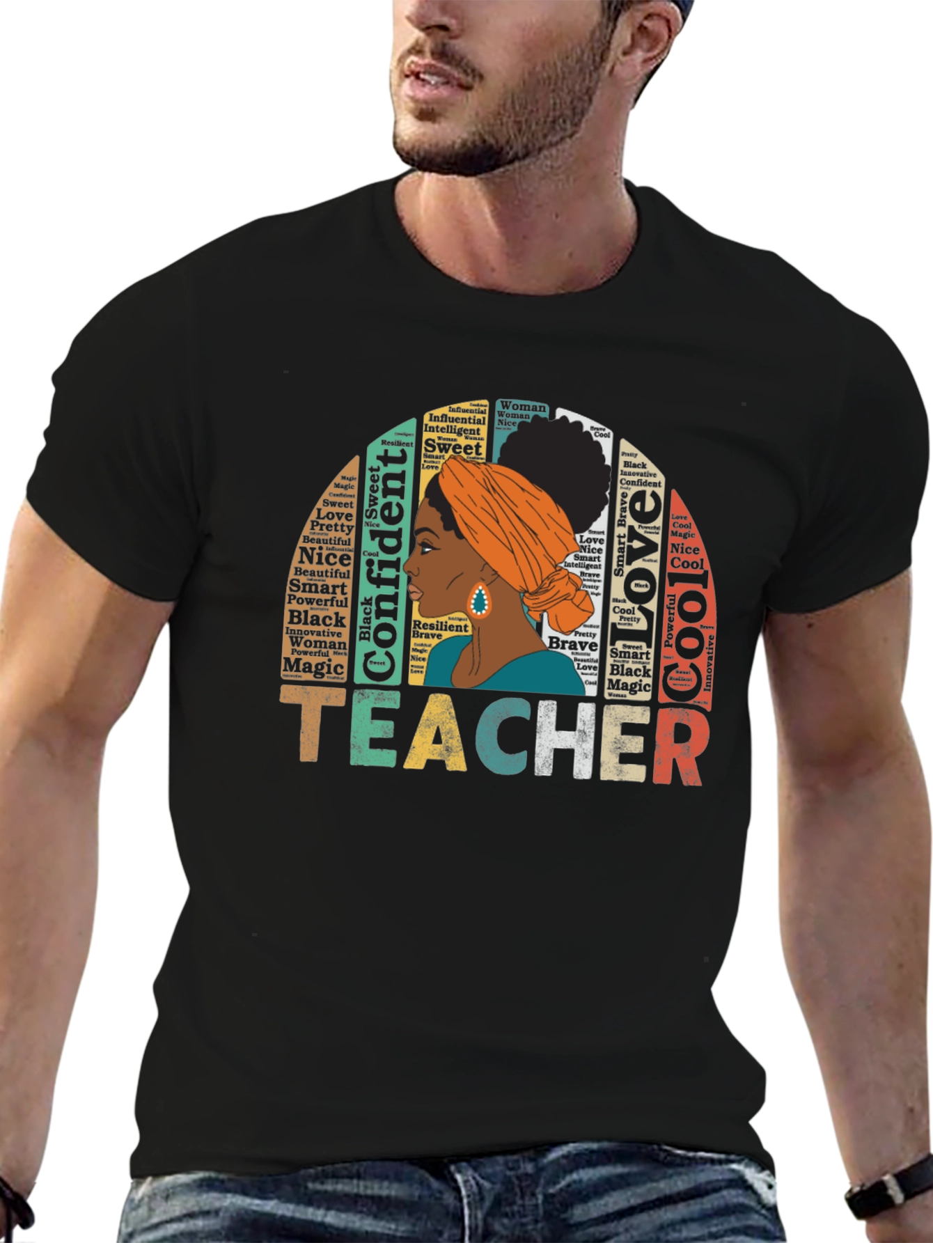 Teacher Black Pride T-Shirt