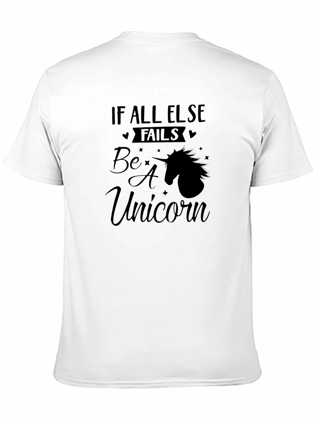 Be a Unicorn Graphic Tee - Black Cotton Shirt