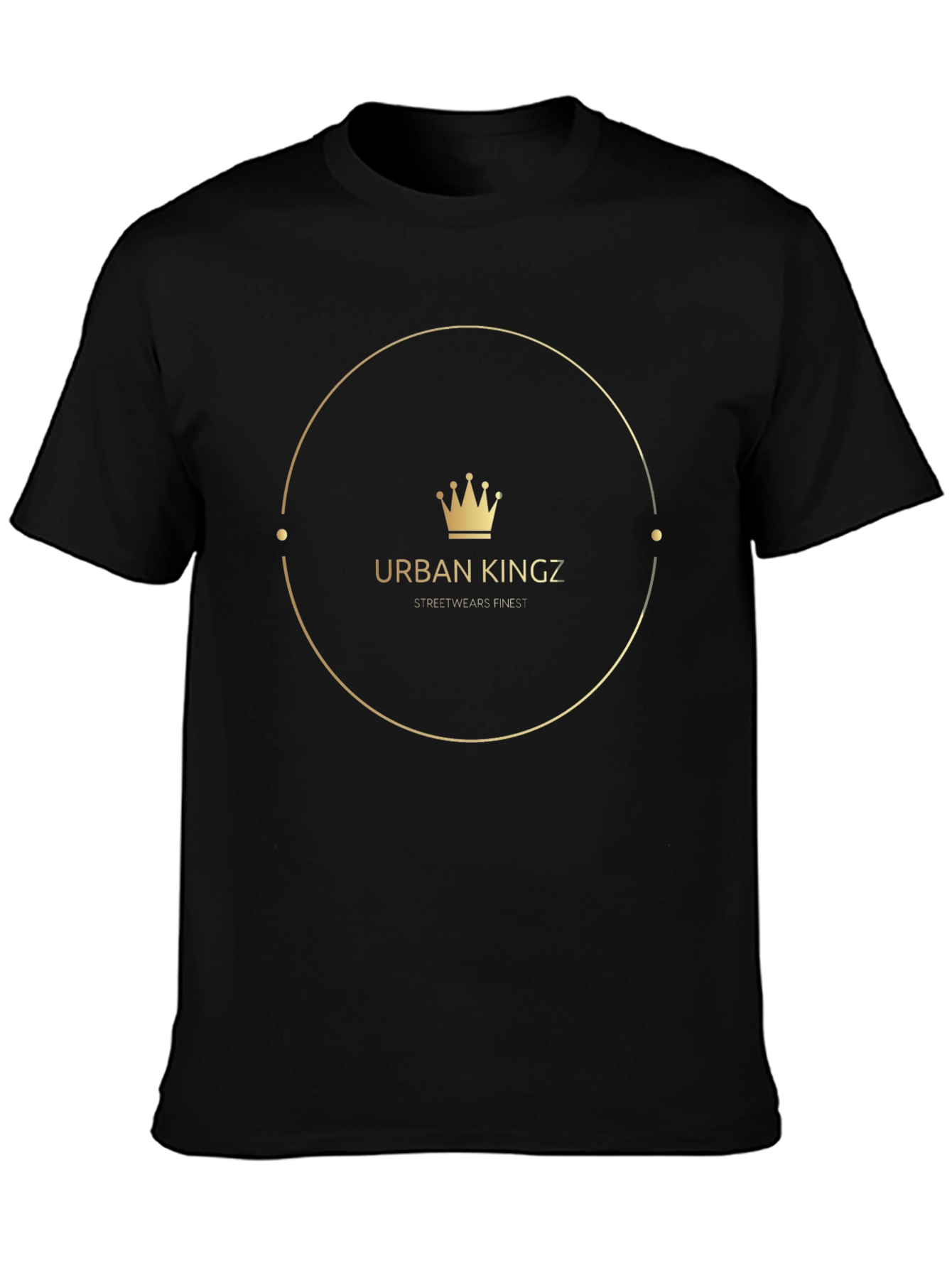Urban Kingz Black Graphic Tee