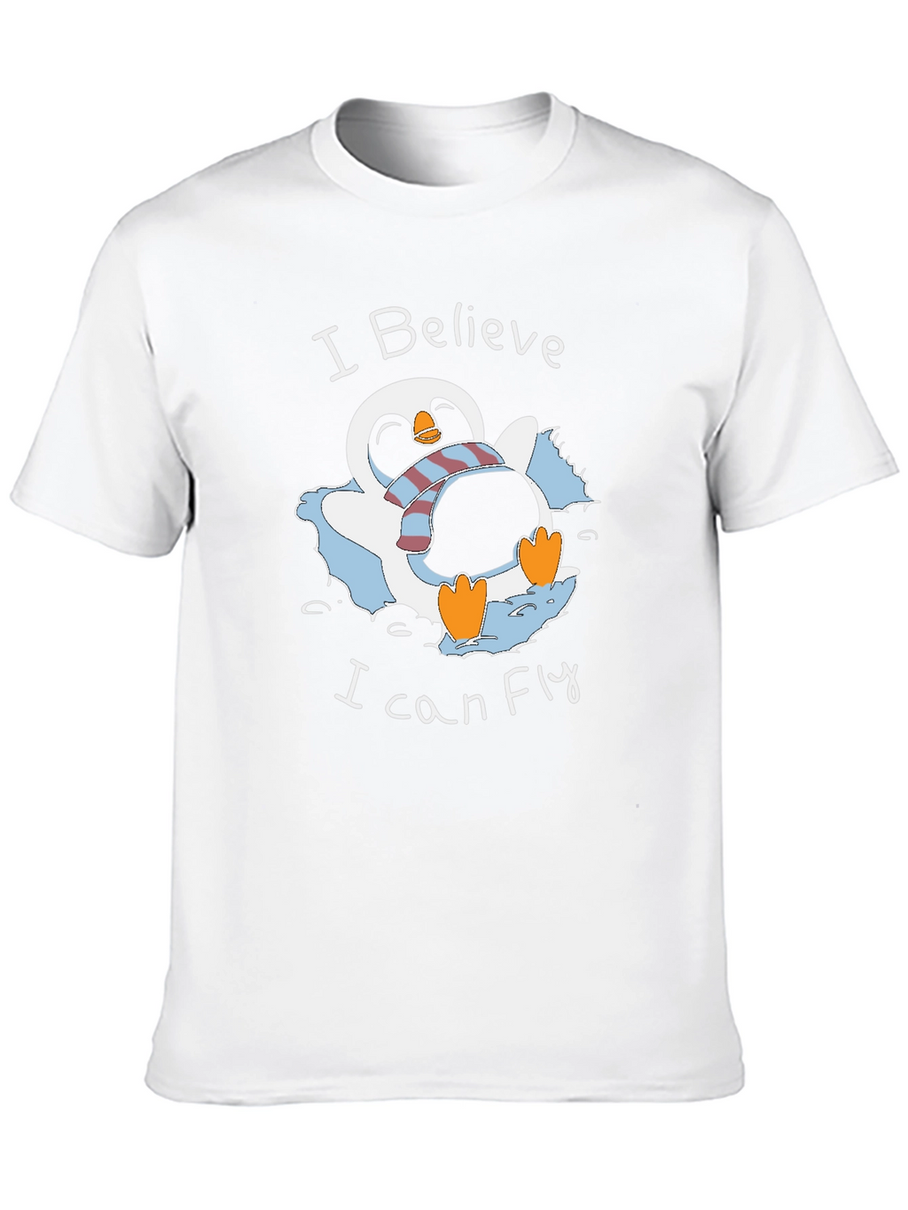 I Believe I Can Fly Penguin Graphic T-Shirt