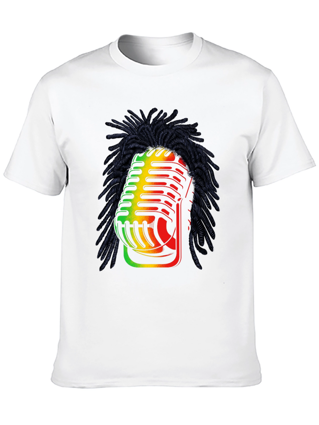 Rasta Microphone Graphic T-Shirt