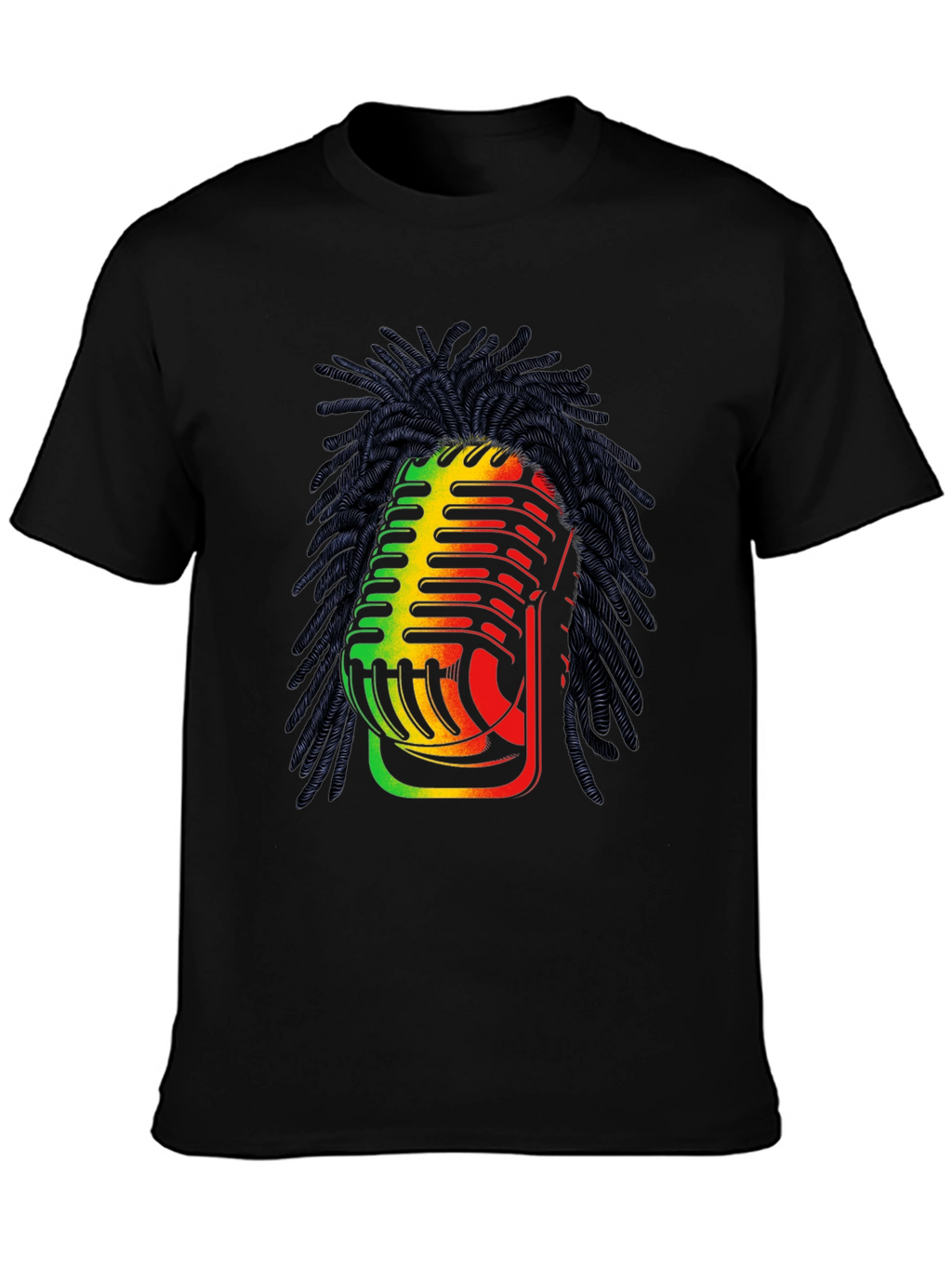 Rasta Microphone Graphic T-Shirt