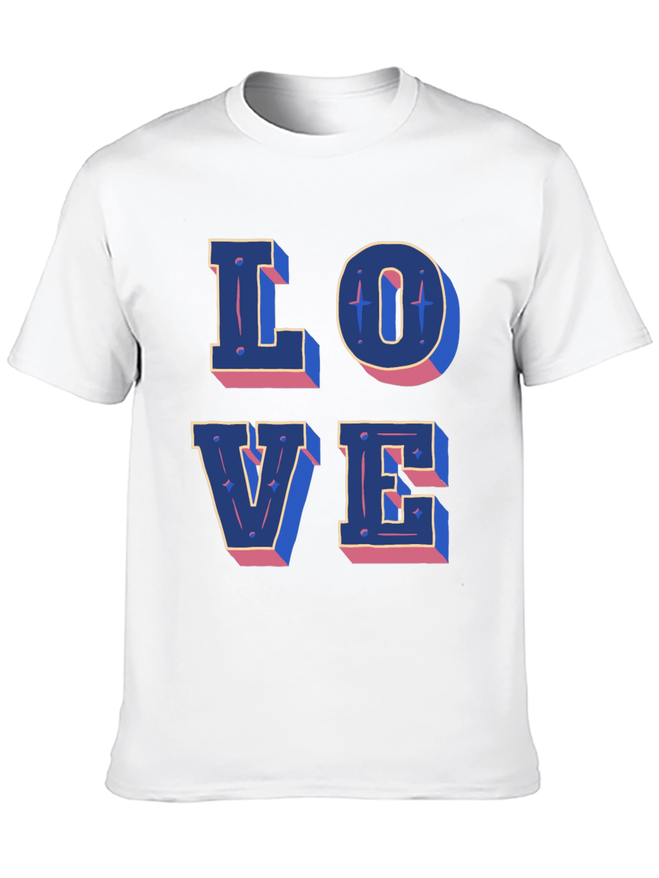 Love Graphic Print Black Casual T-Shirt