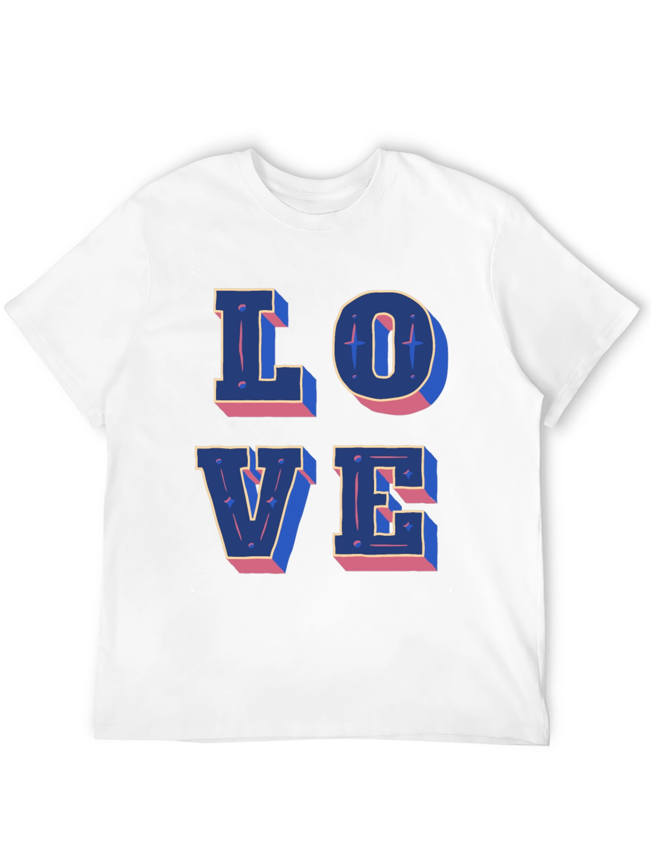 Love Graphic Print Black Casual T-Shirt